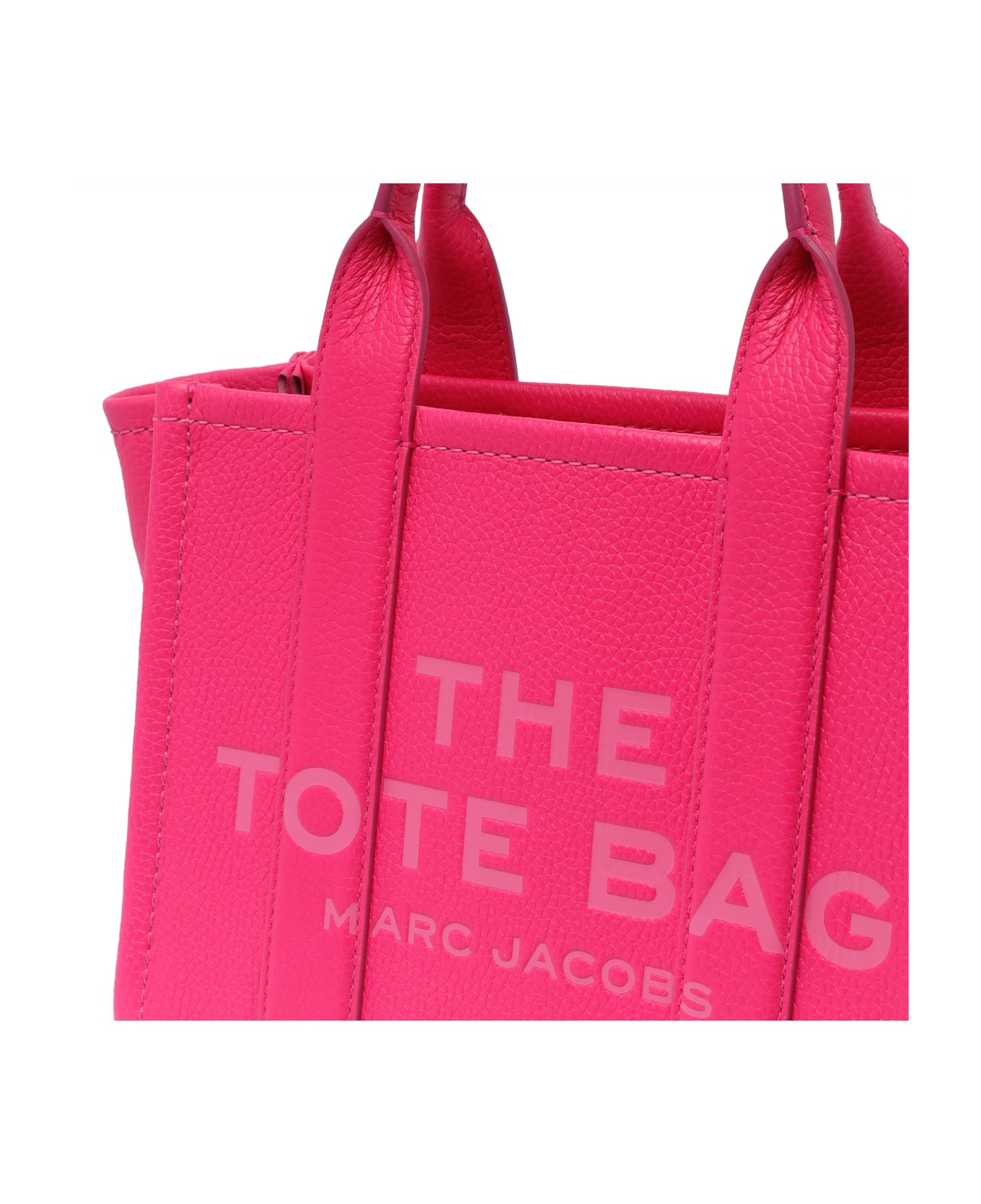 Marc Jacobs The Leather Small Tote - Hot Pink