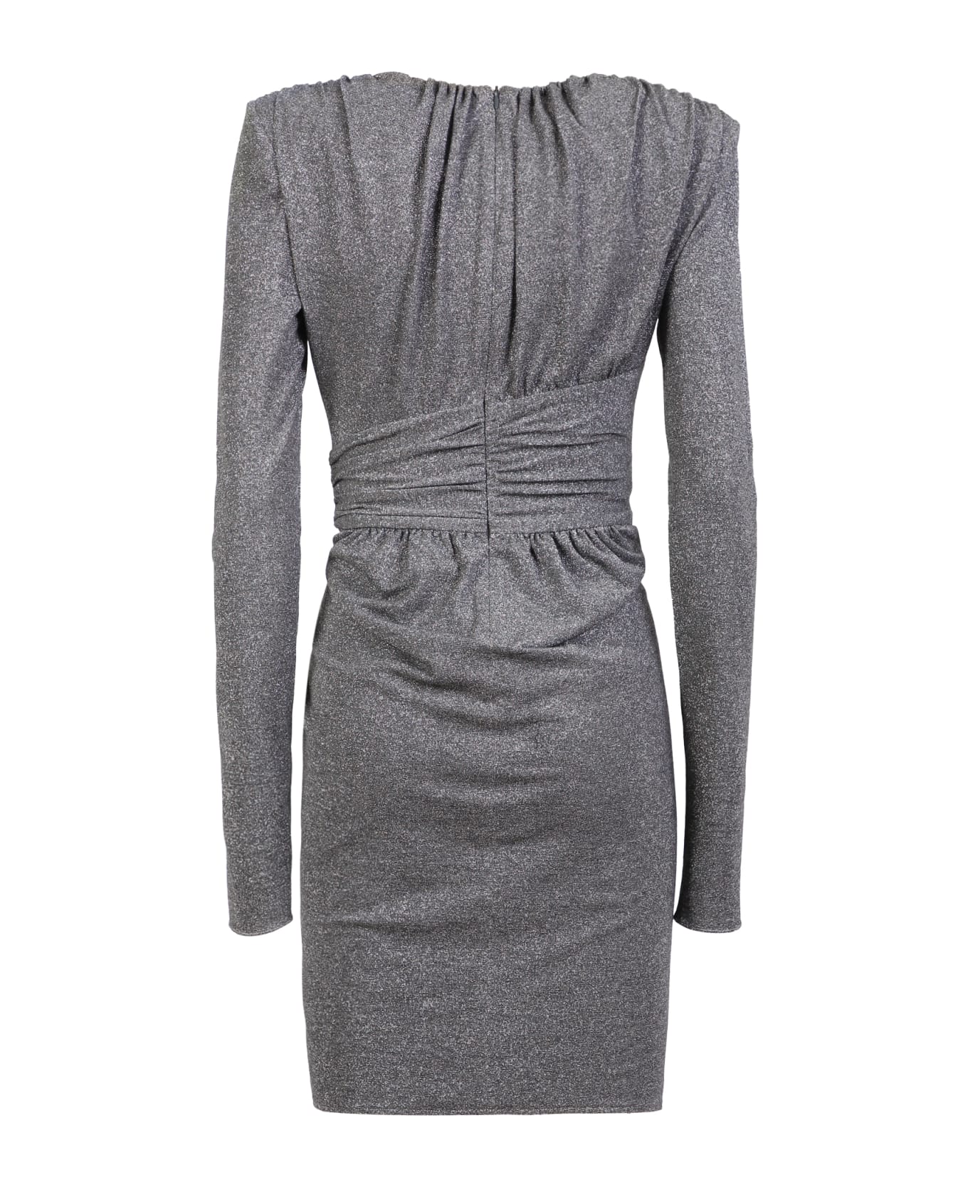 Alexandre Vauthier Metallic Mini Dress - Grey