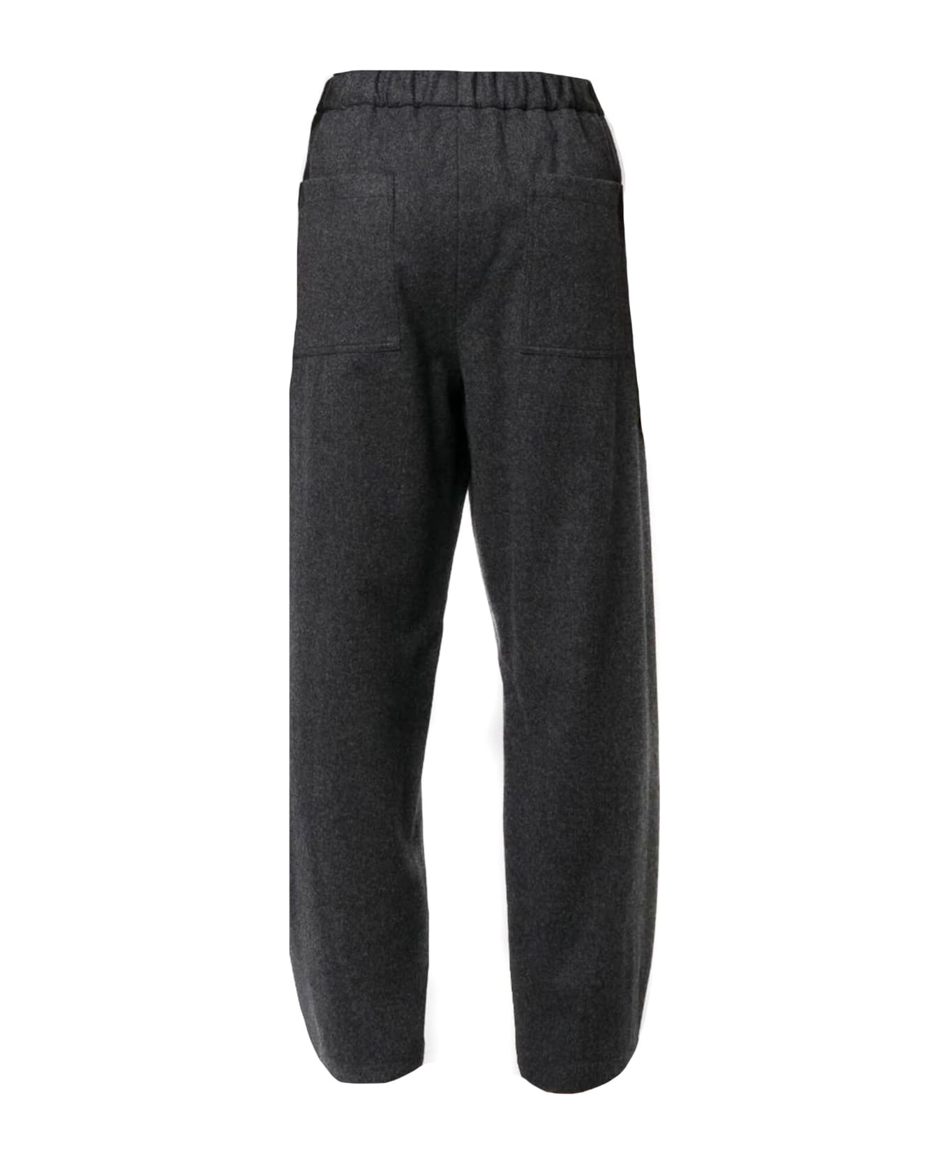 Jil Sander Grey Cotton Trousers - Grey ボトムス