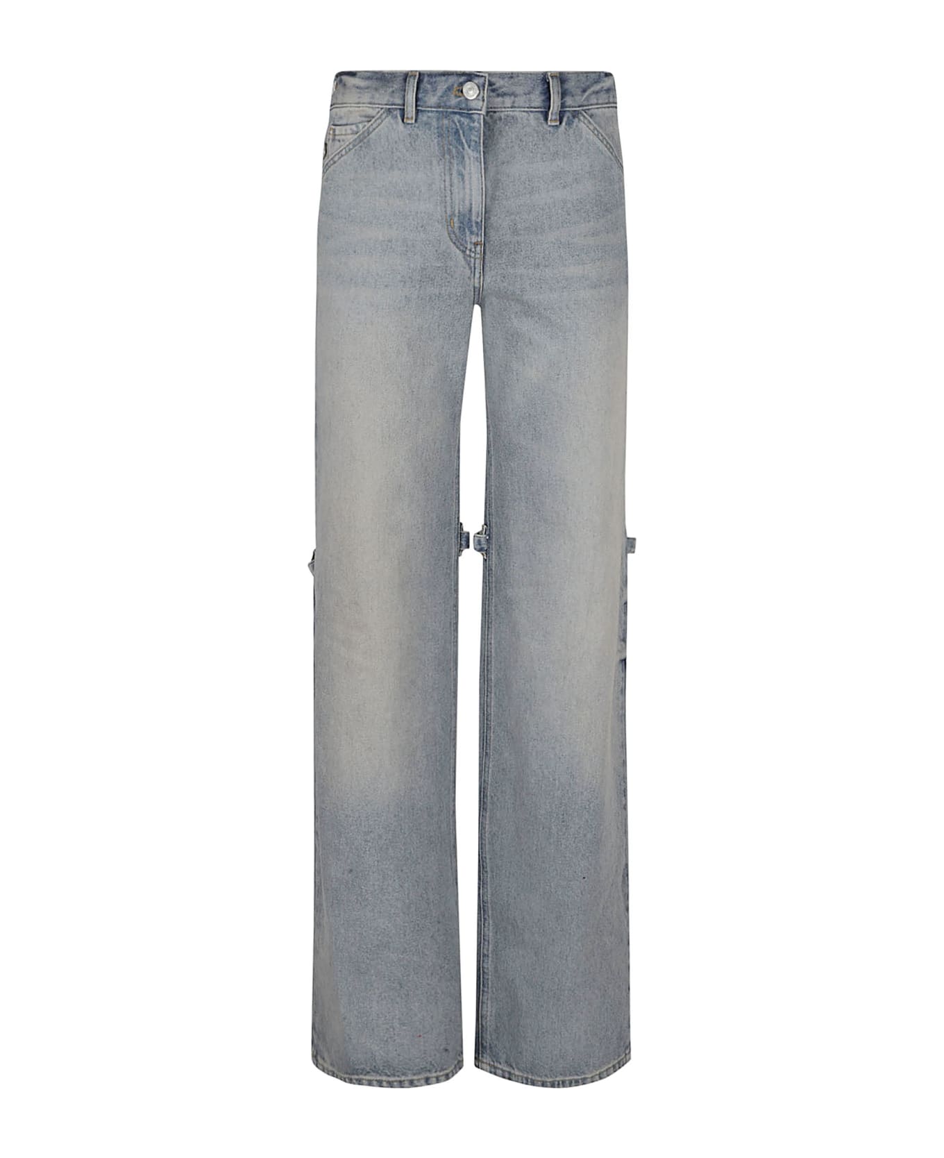 Courrèges Sailor Blue Baggy Pants - Light Blue Wash