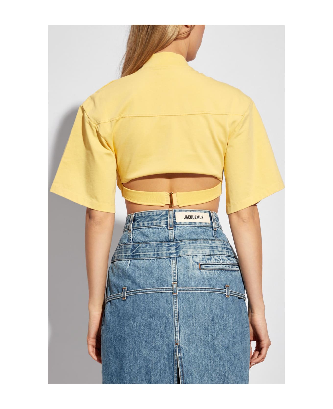 Jacquemus Cropped Top - YELLOW シャツ