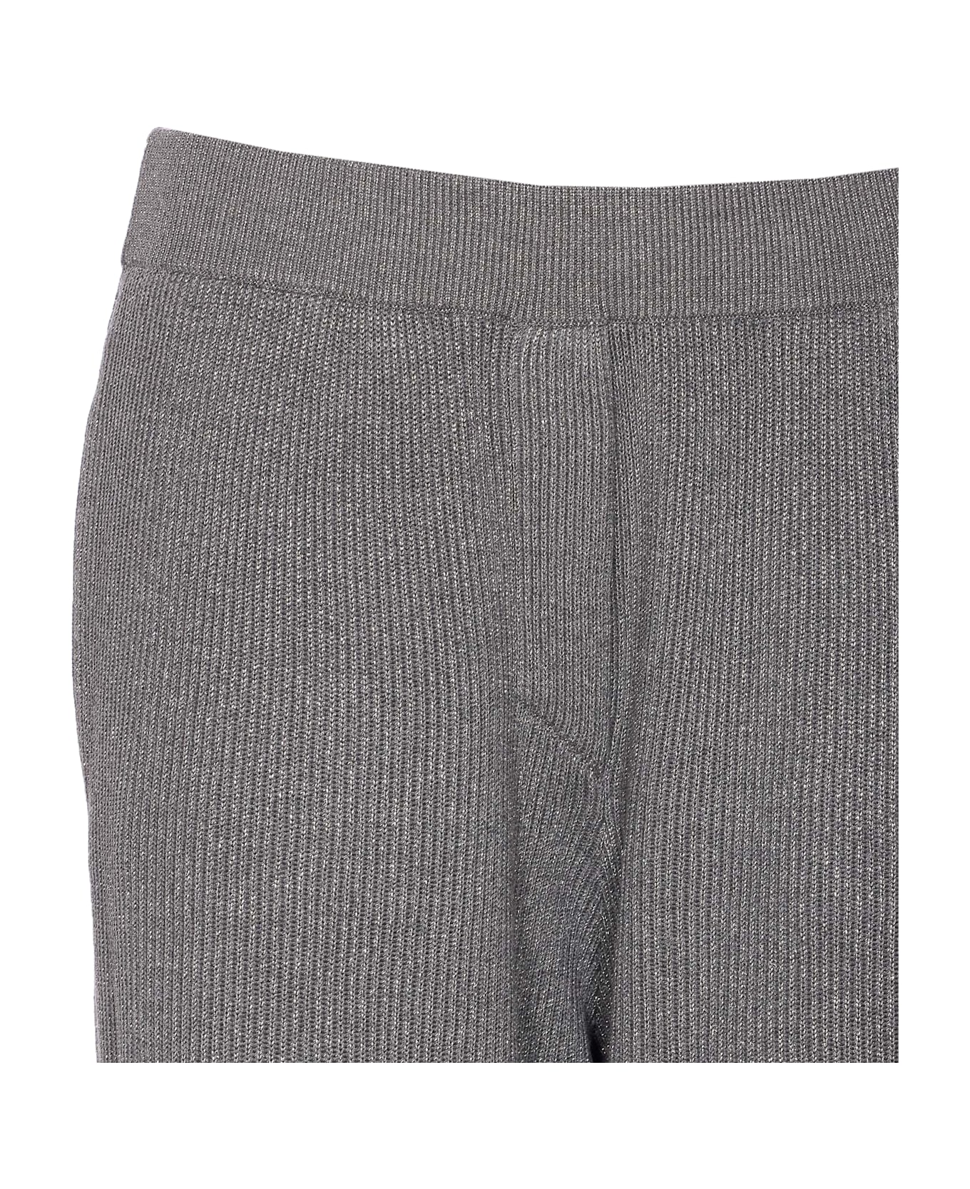 Brunello Cucinelli Vanise
 Sparkling Knitted Trousers In English Rib