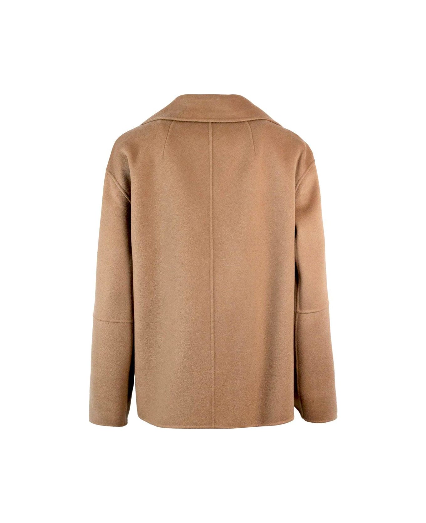 'S Max Mara Double-breasted Long-sleeved Jacket - Mou コート