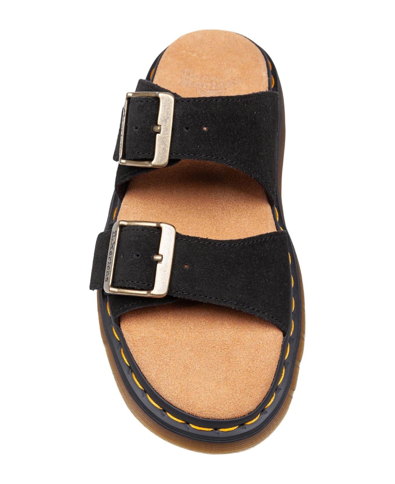Dr. Martens Dr.martens Josef Savannah Tan Suede Sandals Black