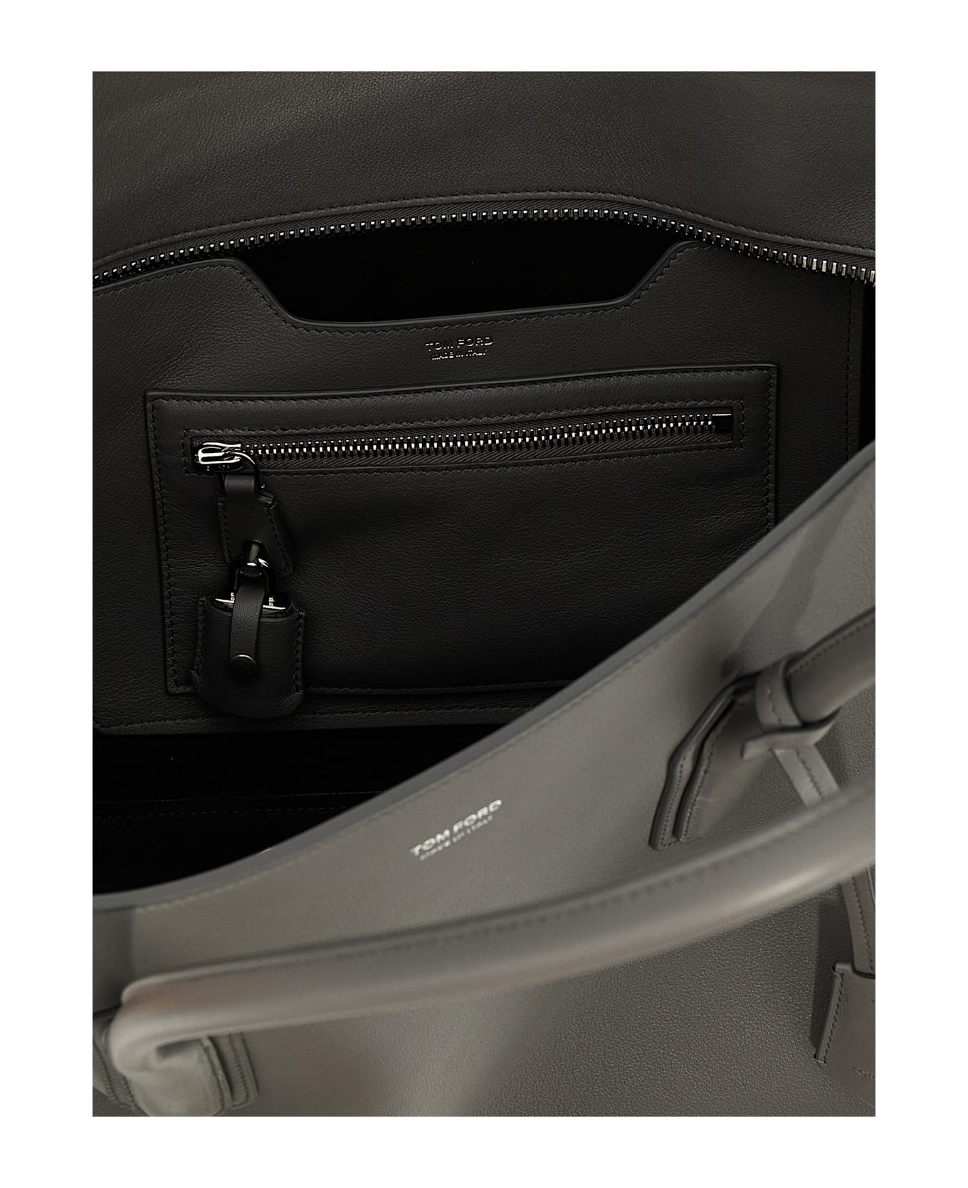 Tom Ford Logo Shoulder Bag - Gray