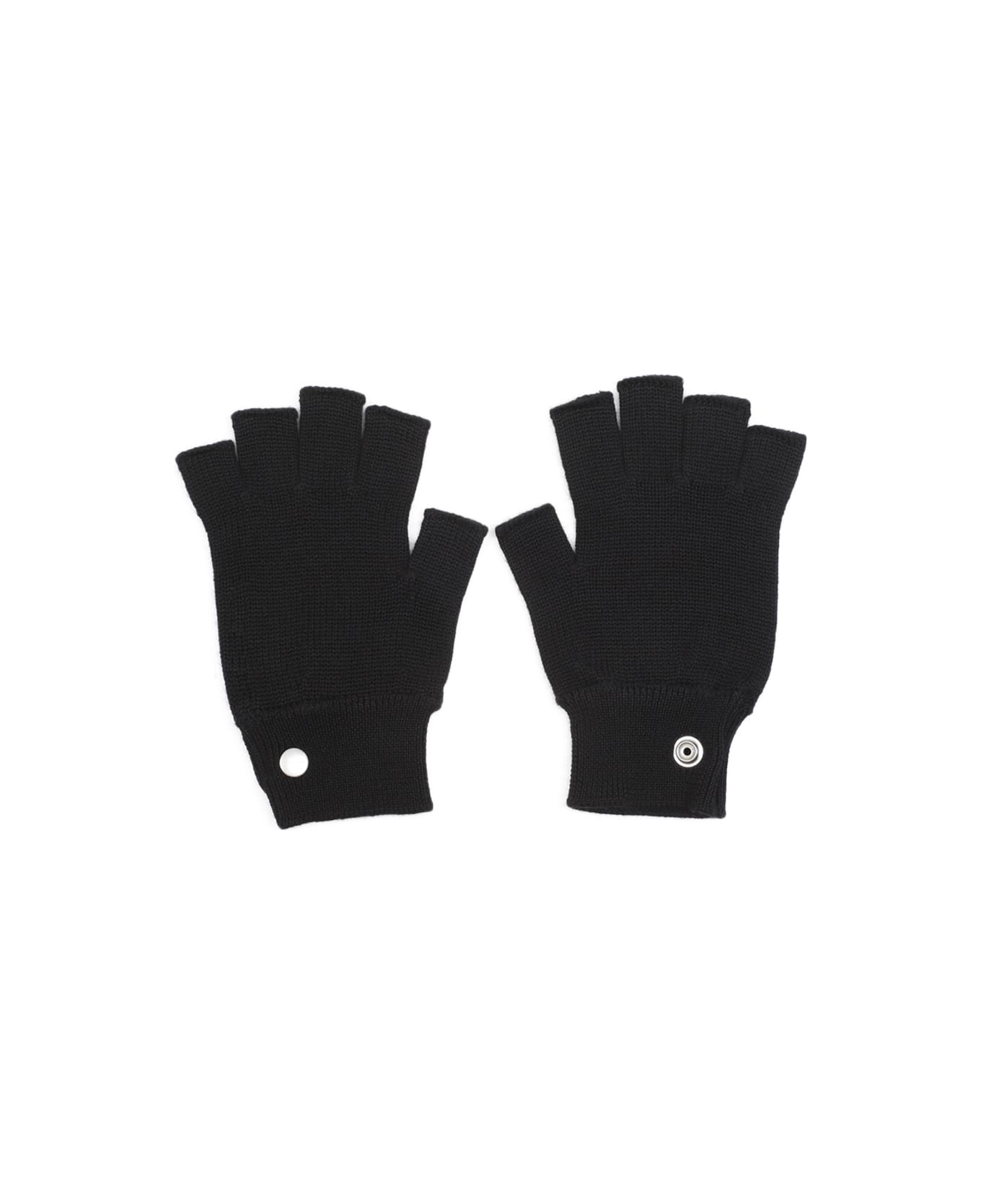 Rick Owens Fingerless Gloves - Black