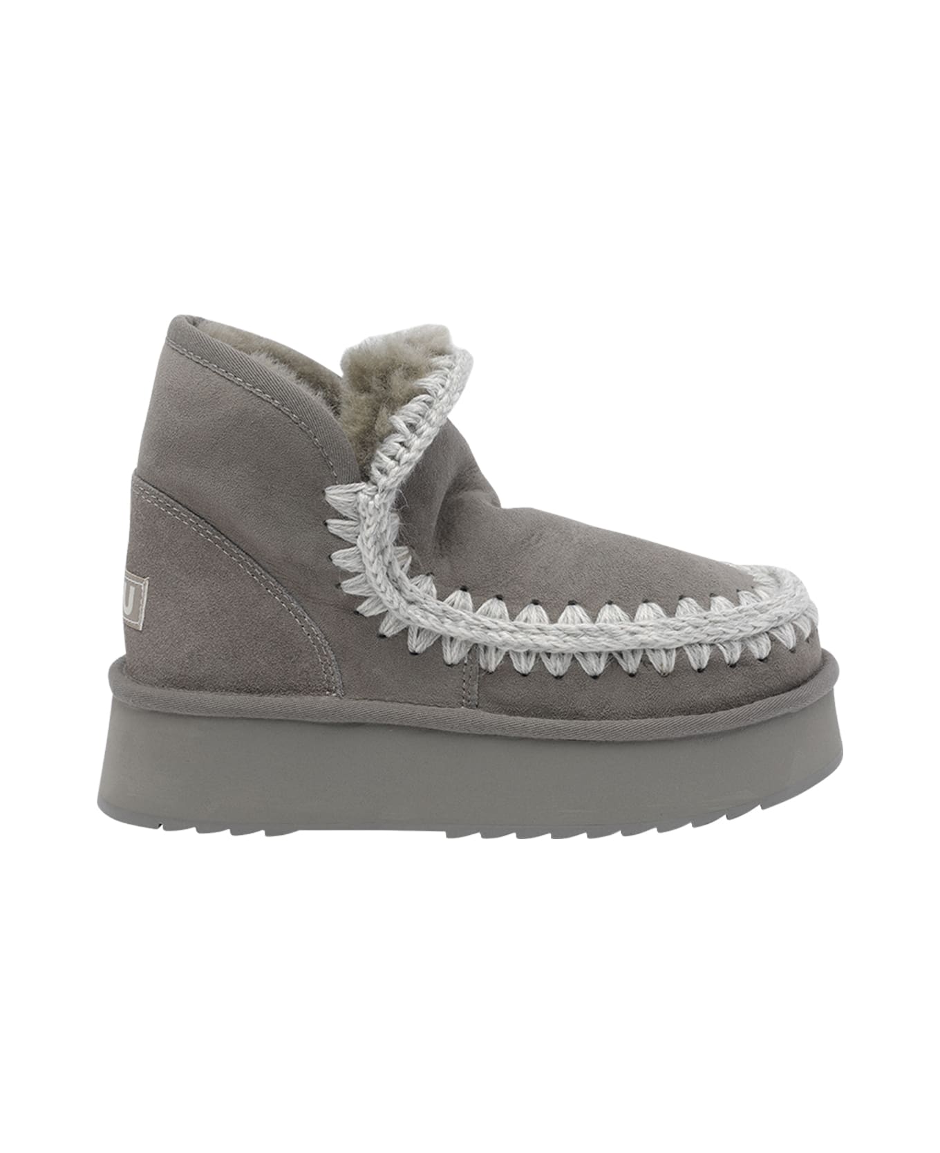 Mou Mini Eskimo Platform Booties - Grey