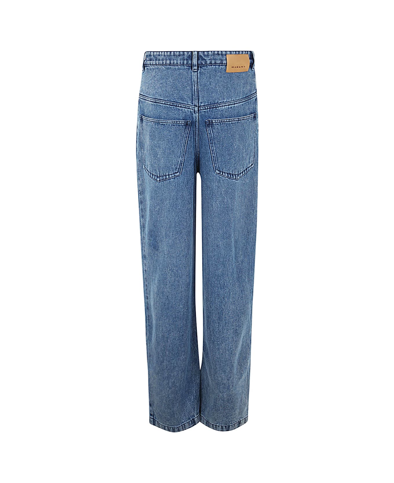 Isabel Marant Keren Mid-rise Wide-leg Jeans - Lu Light Blue