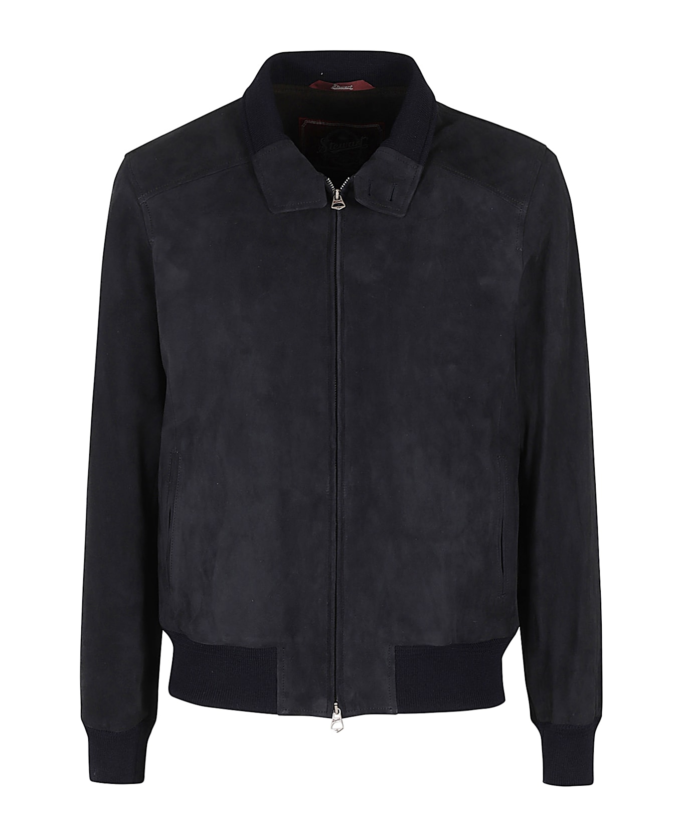Stewart Giubbotto Garment Suede Archie Goat - Blu