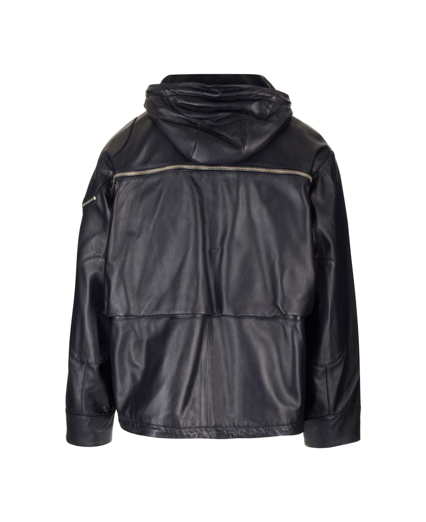 Off-White Leather Jacket - Black
