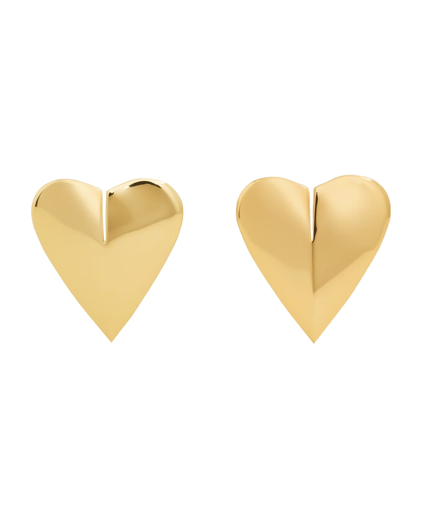 Alaia Le Coeur Torn Earrings - Golden