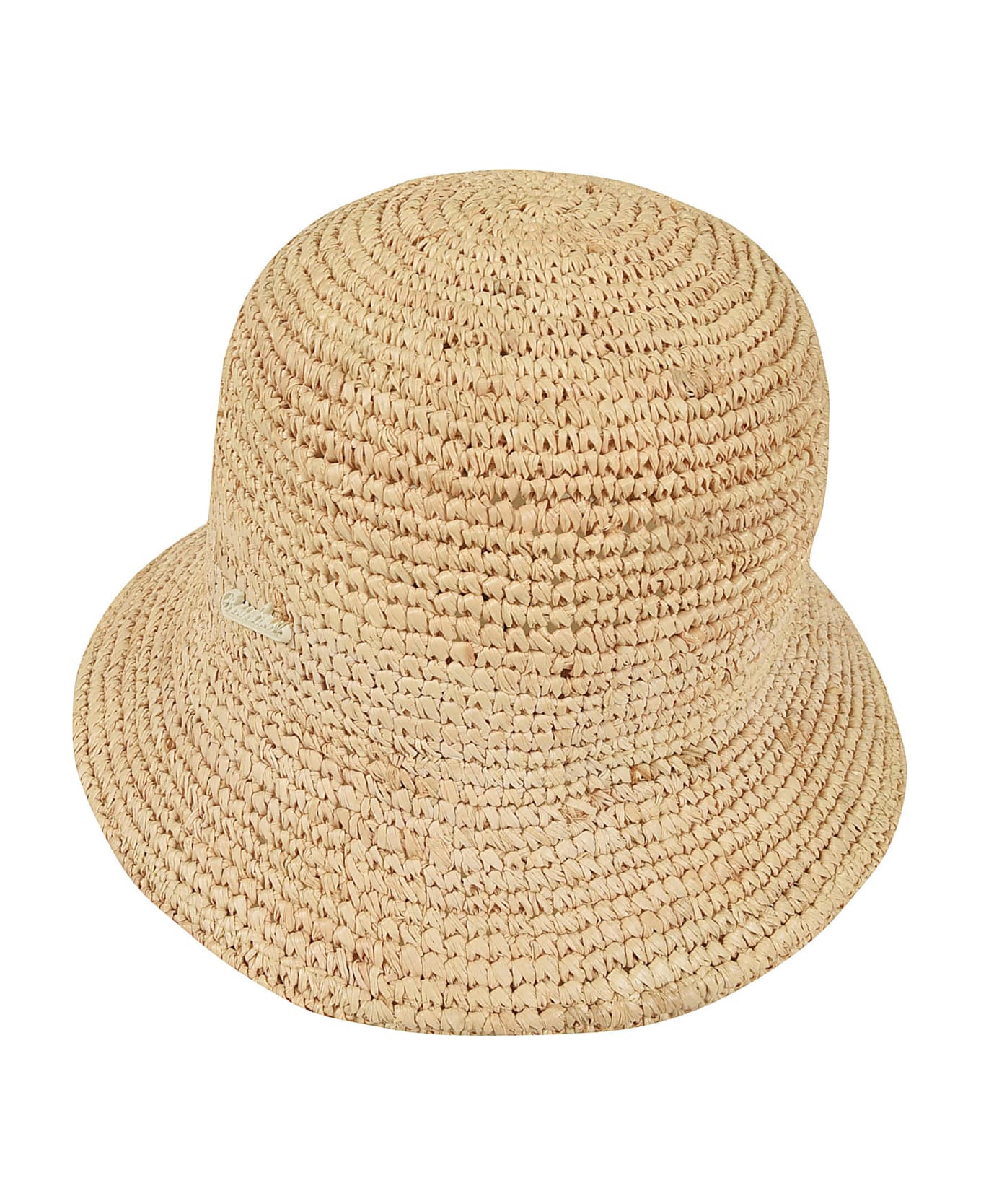 Borsalino Rafia Crochet Bucket Hat - Beige 帽子