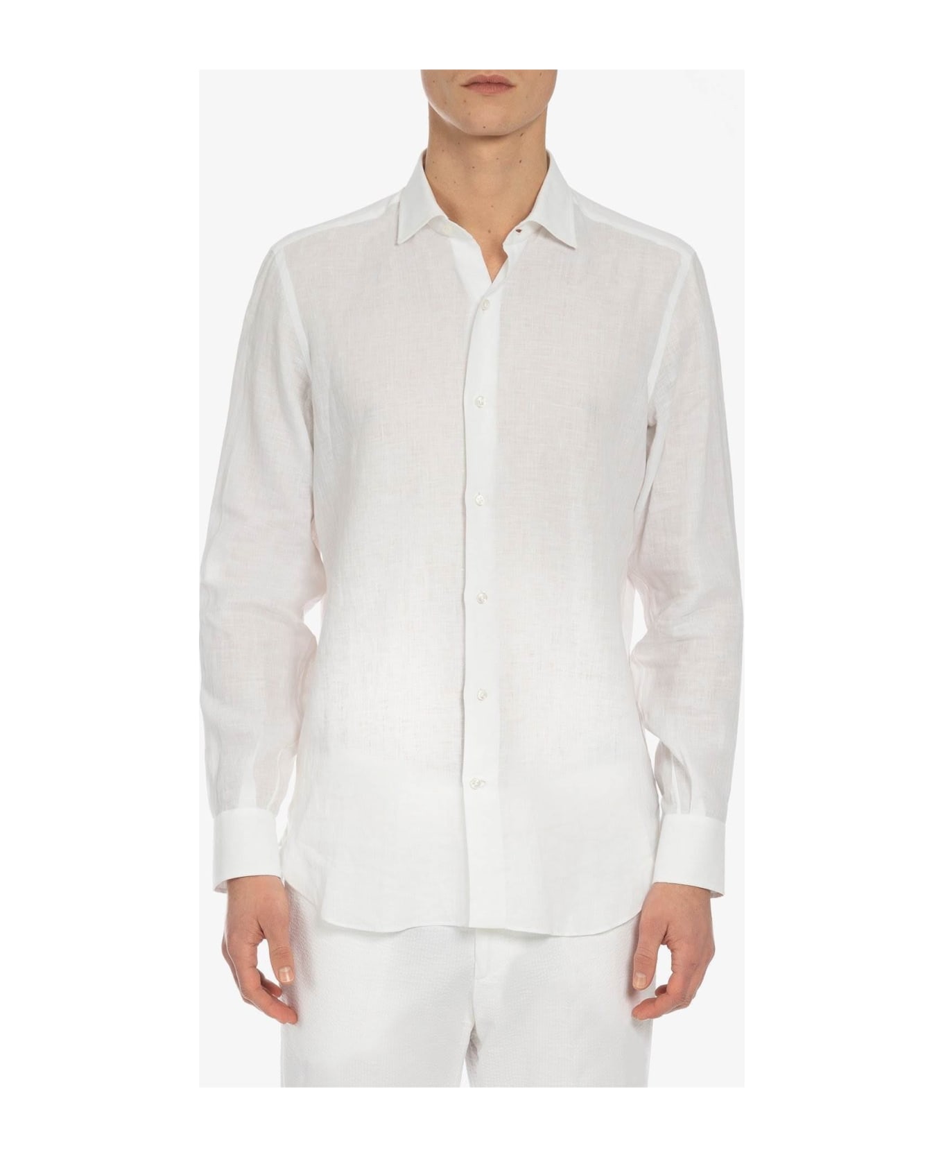 Larusmiani Handmade Shirt Mayfair Shirt - White