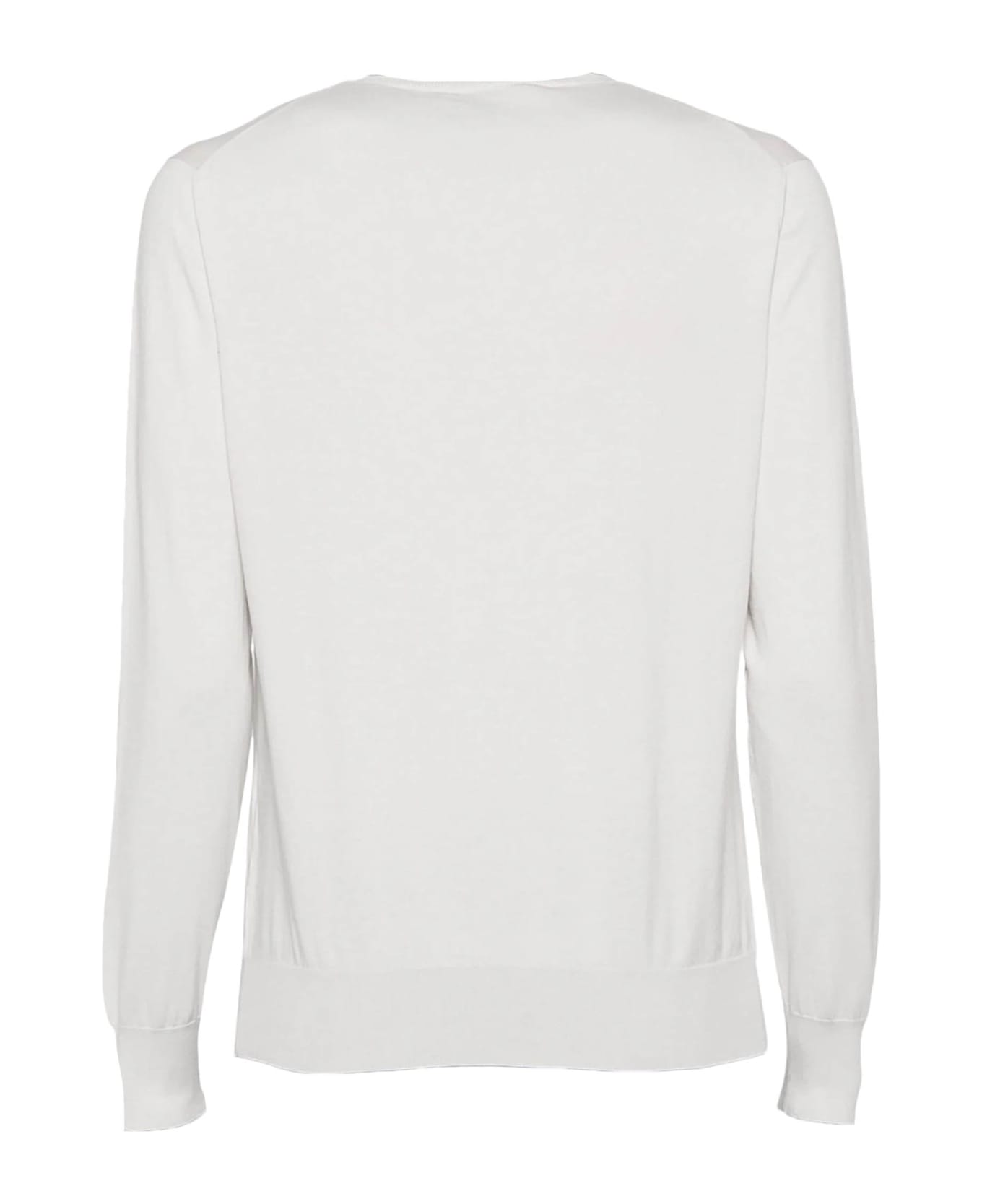 Cruciani Light Grey Cotton Sweater - Grey