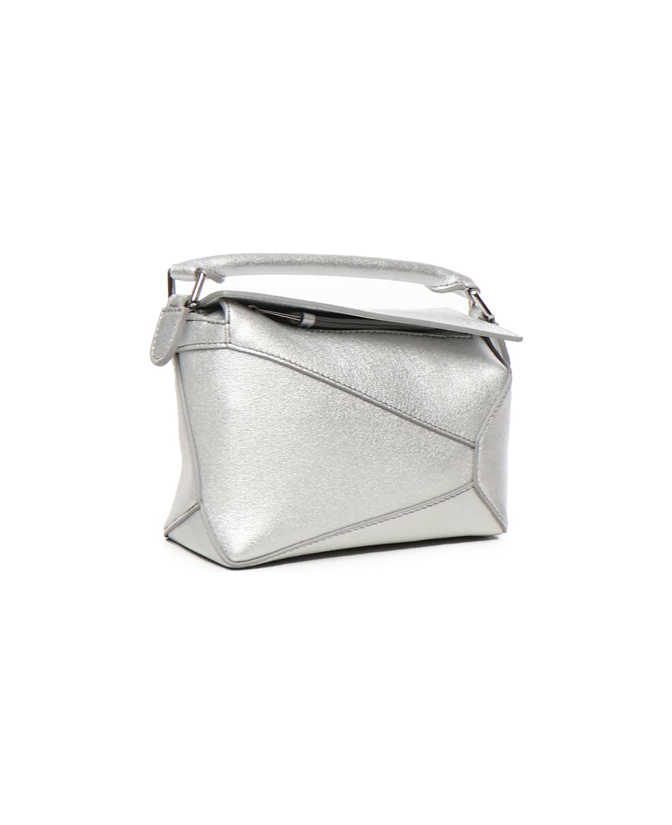 Loewe Mini Puzzle Bag - Silver