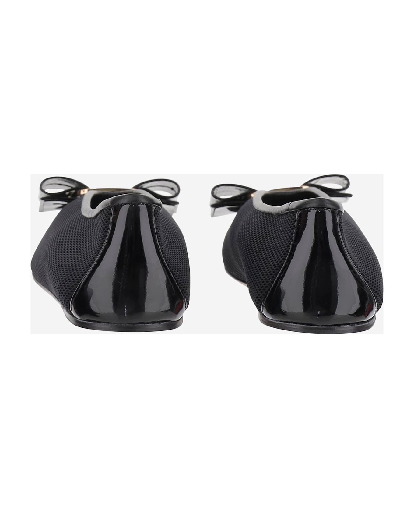 Ferragamo Vara Bow Ballerinas - Black