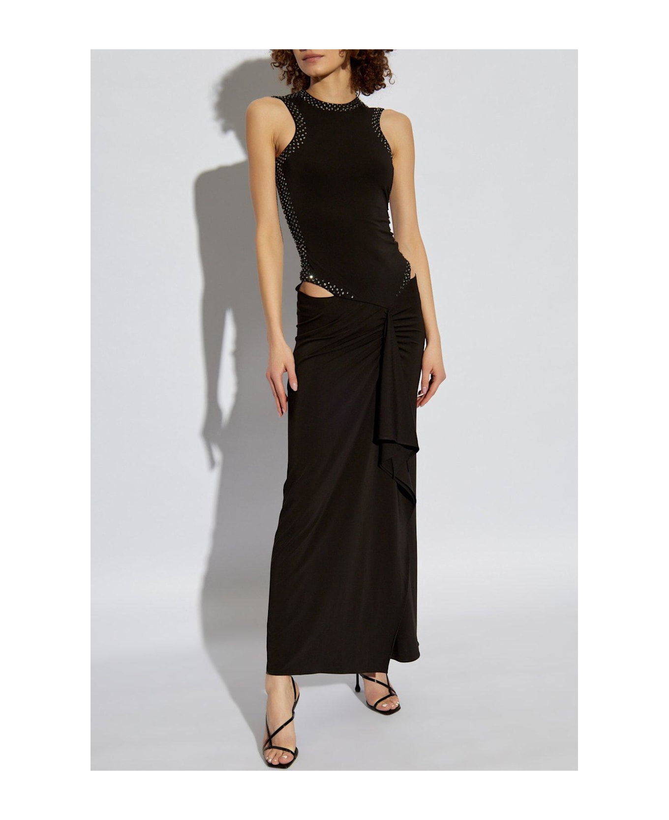 Crystal-embellished Sleeveless Maxi Dress - Thumbnail 3