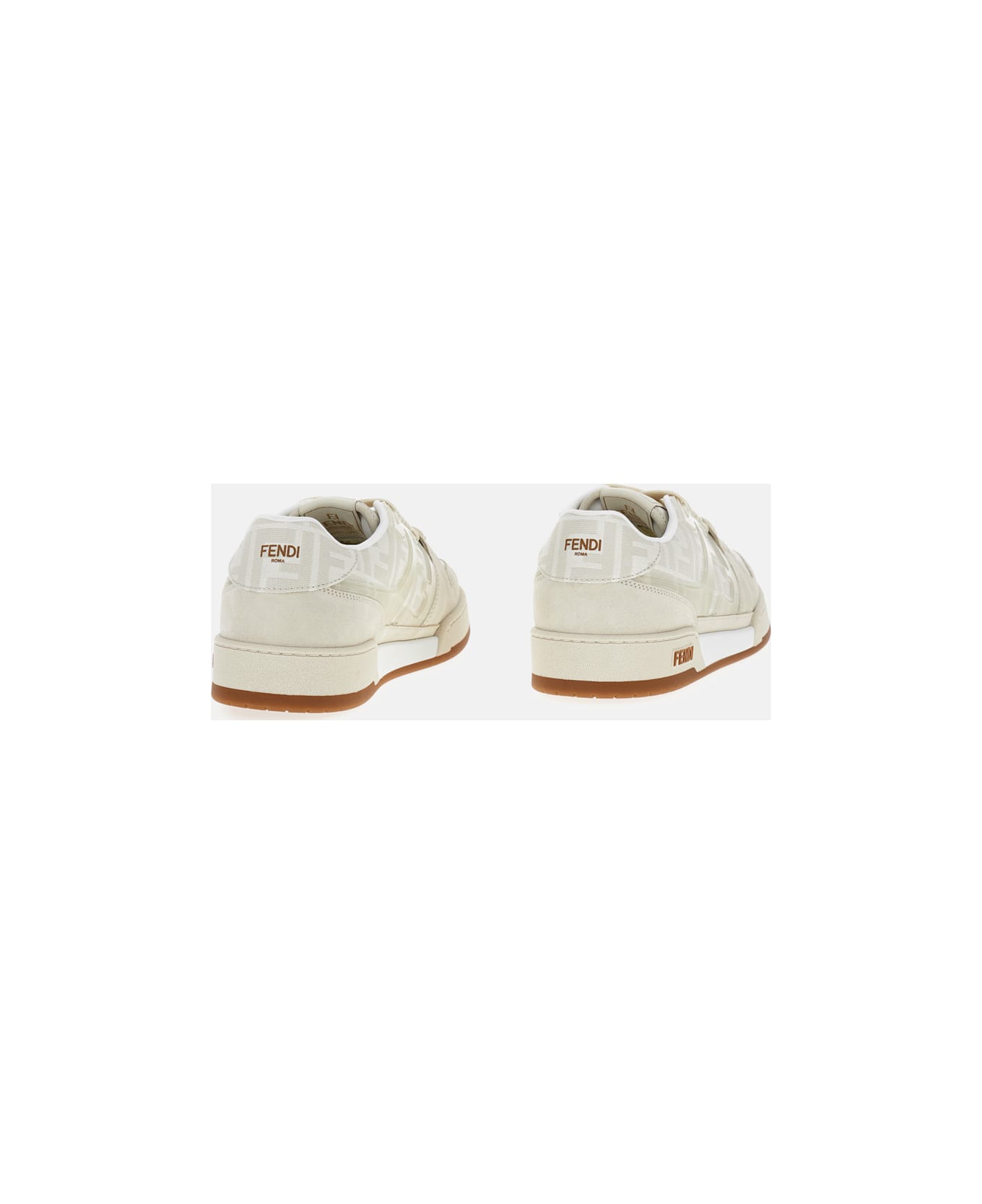 Fendi Low Top Sneaker Fendi Match - Beige
