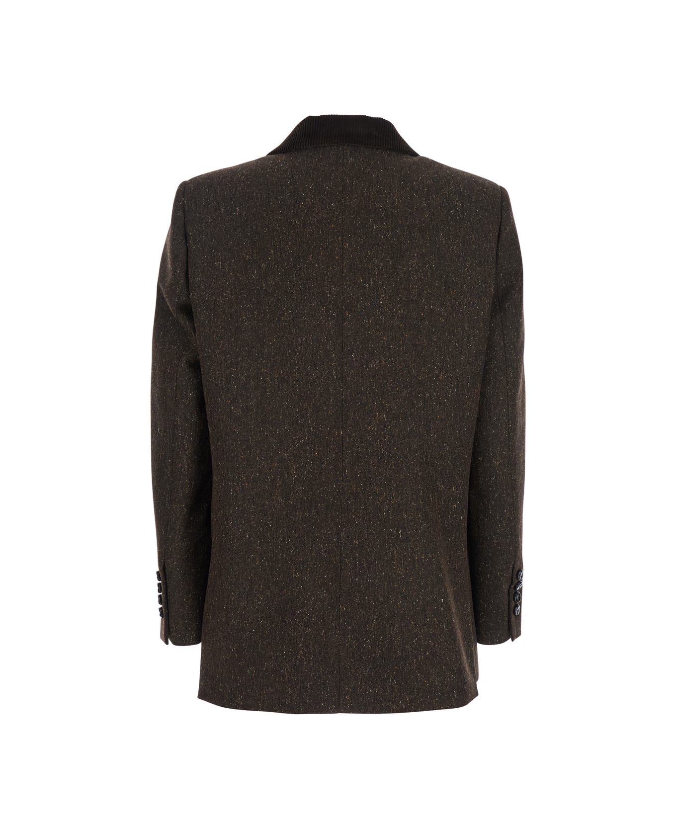 Blazé Milano 
winibelle
 Brown Double-breasted Jacket With Notched Revers In Wool Blend Woman - Brown