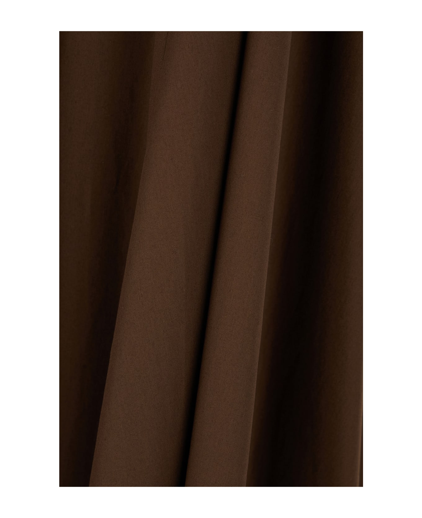 Max Mara Studio Chocolate Poplin Shirt Dress - Caffe