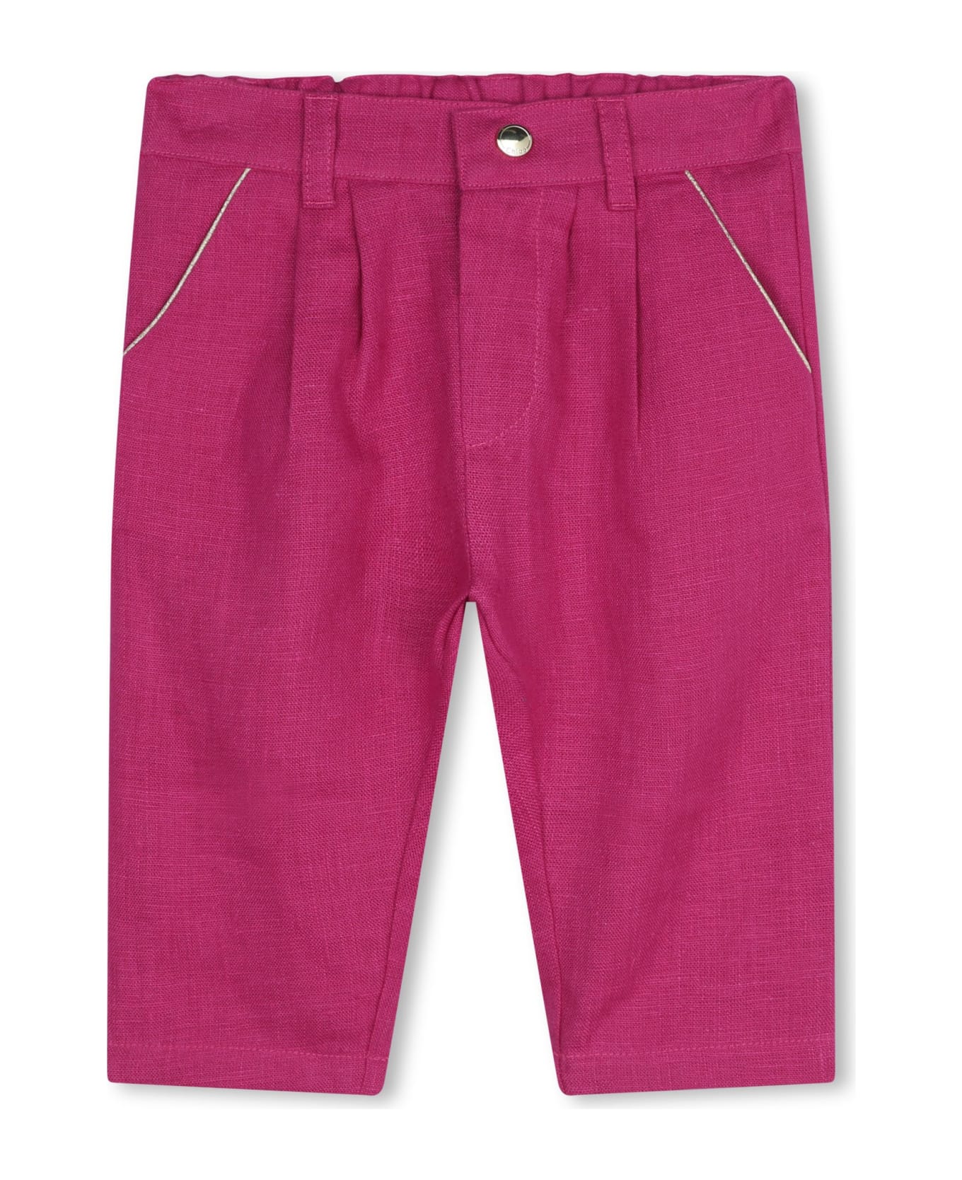 Chloé Trousers With Embroidery - Pink ボトムス