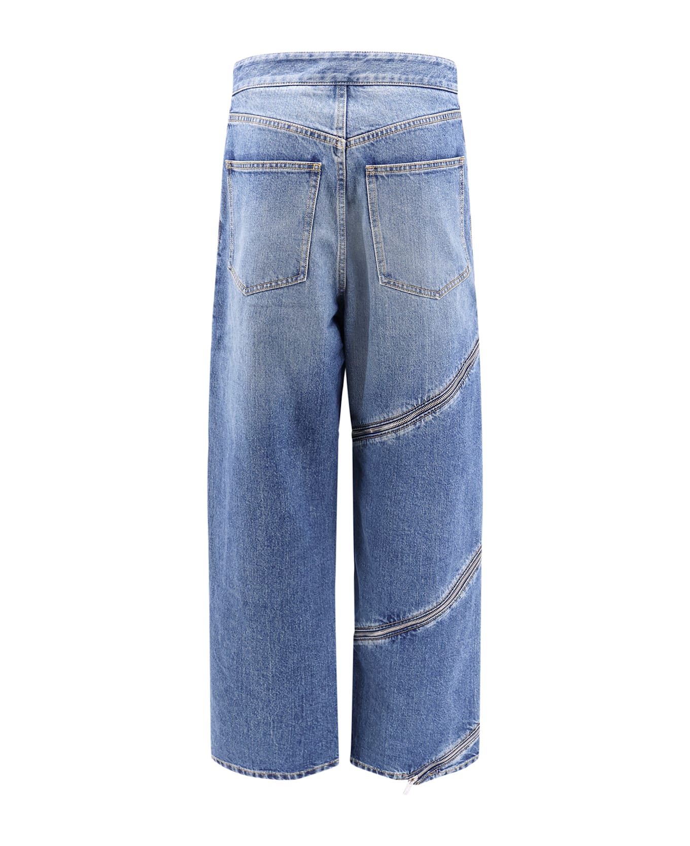 Alaia Spiral Stone Washed Jeans - Blue