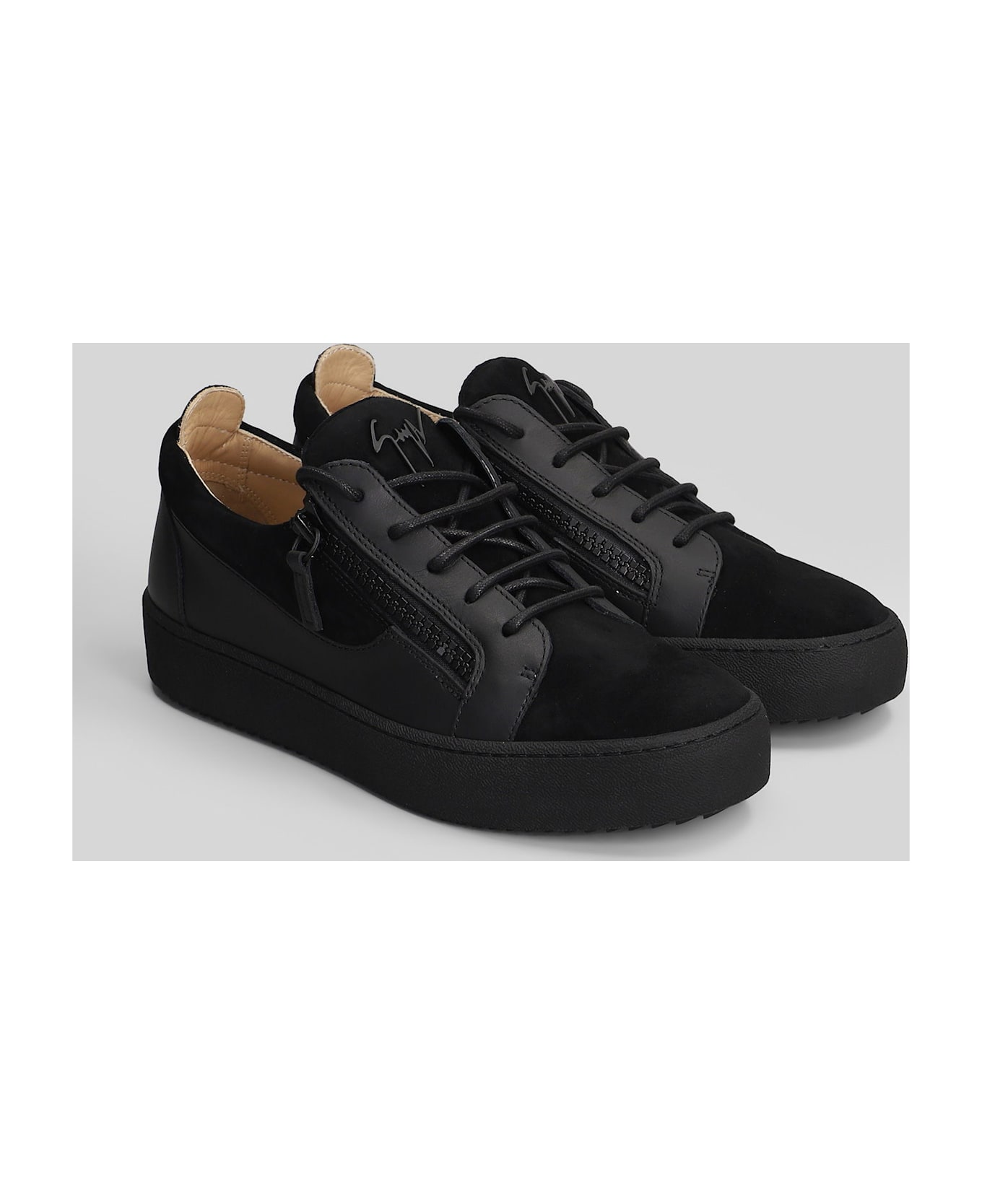 Giuseppe Zanotti Gz94 Sneakers In Black Leather - black
