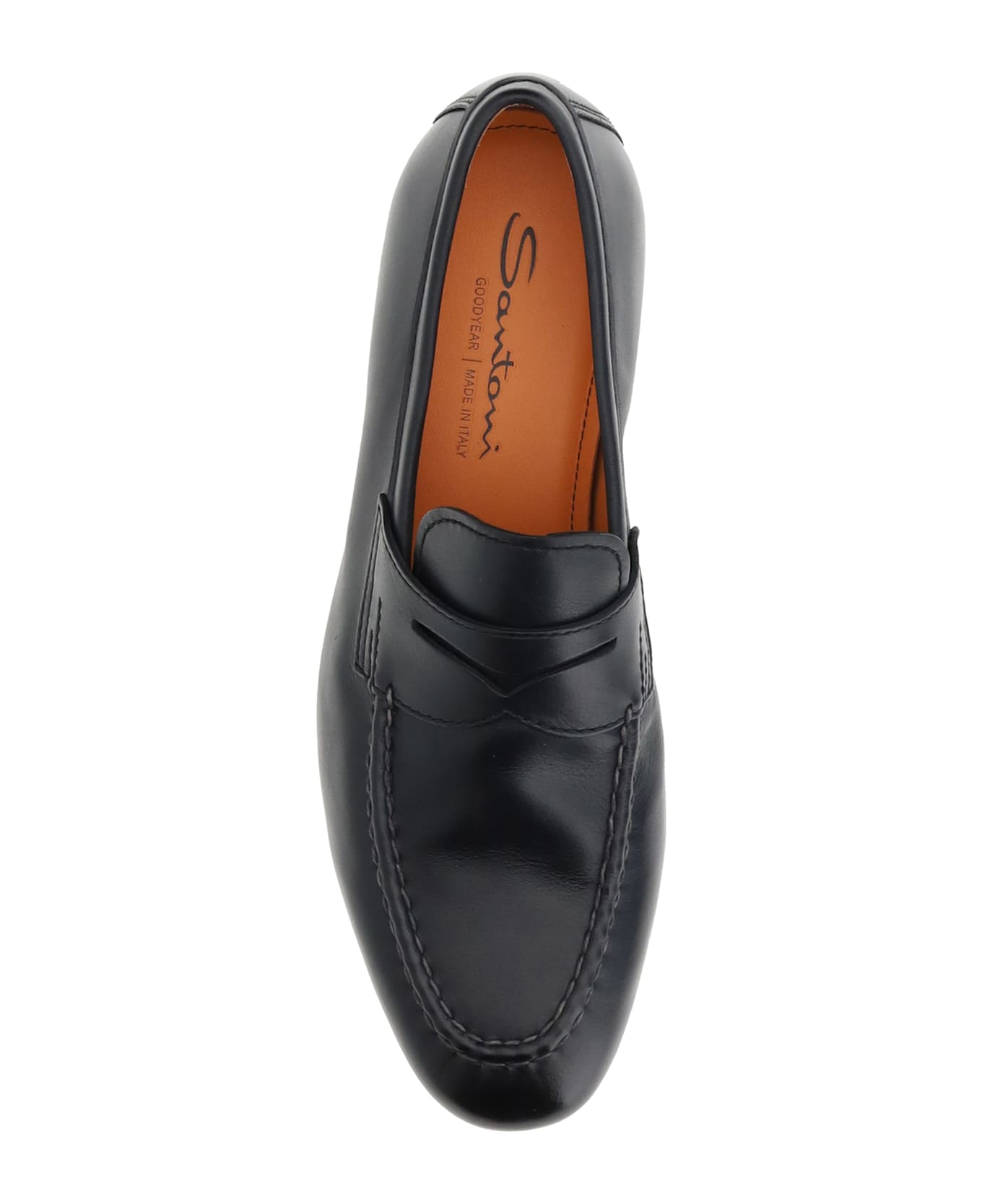 Santoni Leather Loafers