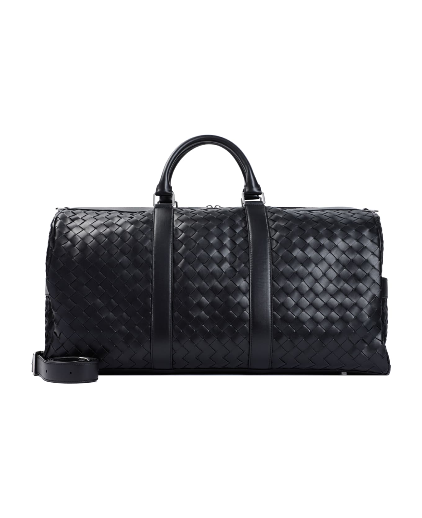 Bottega Veneta Medium Duffle Bag - Black Silver