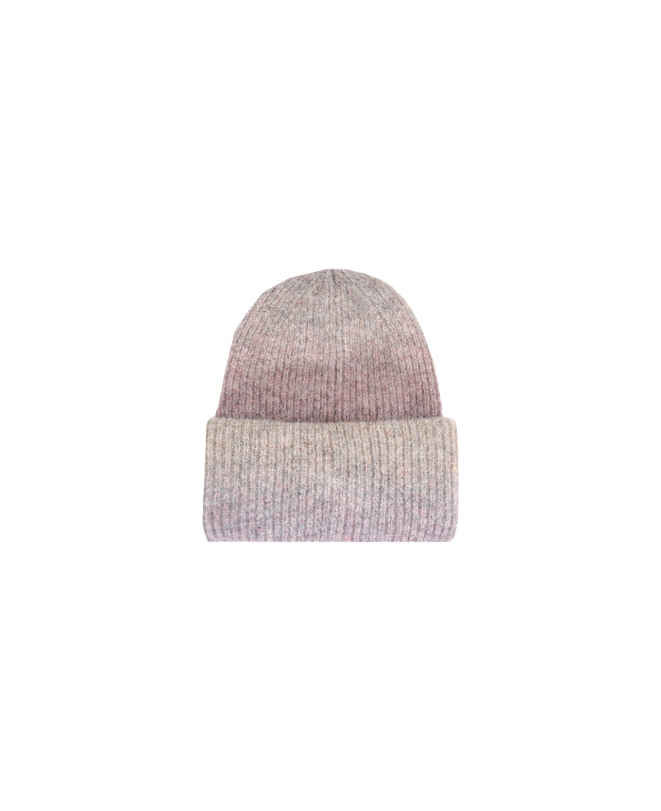 Dondup Beanie Hat With Applied Logo - Lilla