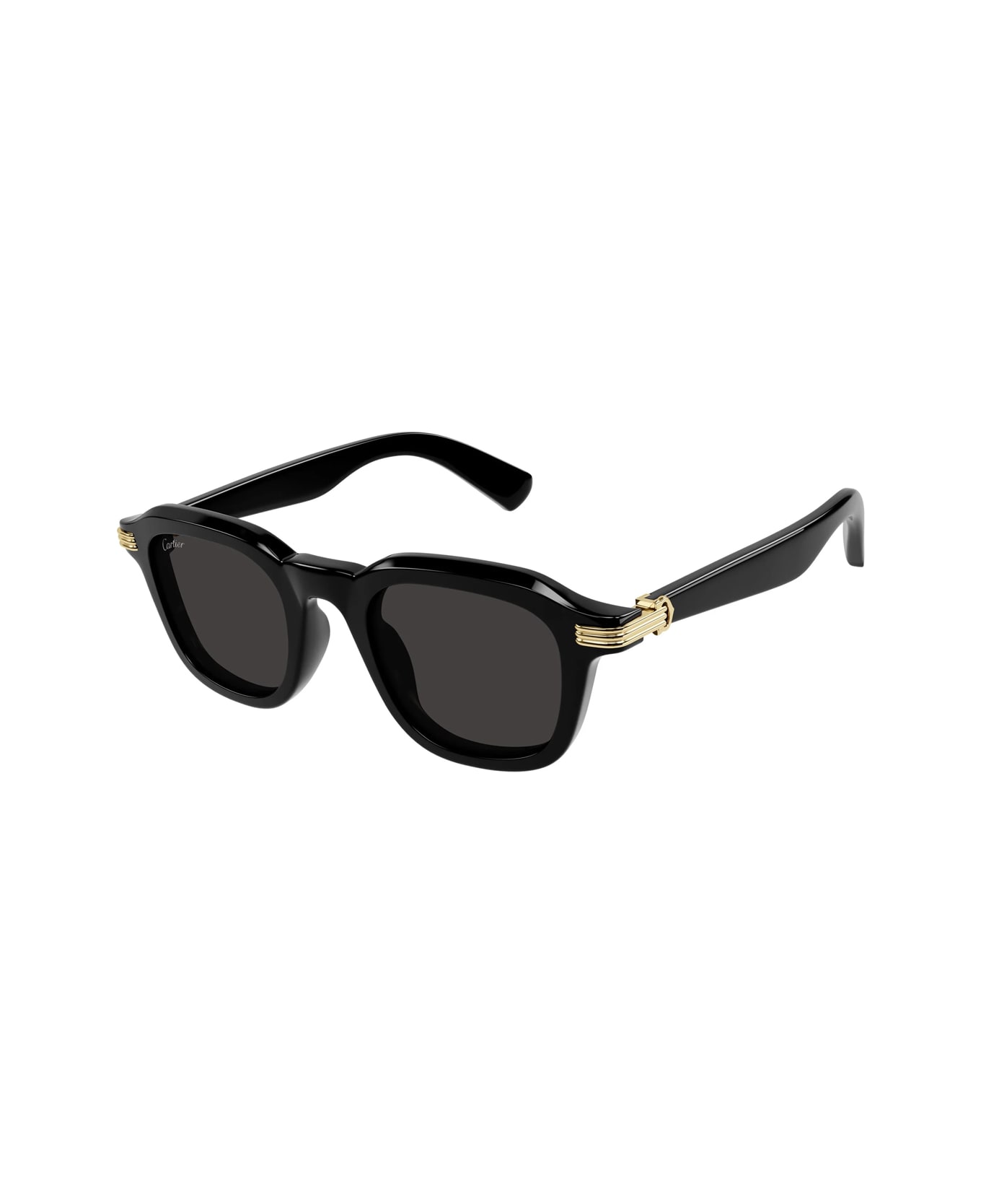 Cartier Eyewear Cartier Ct0536s Linea Première De Cartier 001 Black Grey Sunglasses - Nero