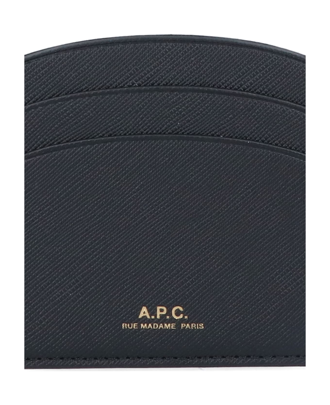A.P.C. Demi-lune Card Holder - Black