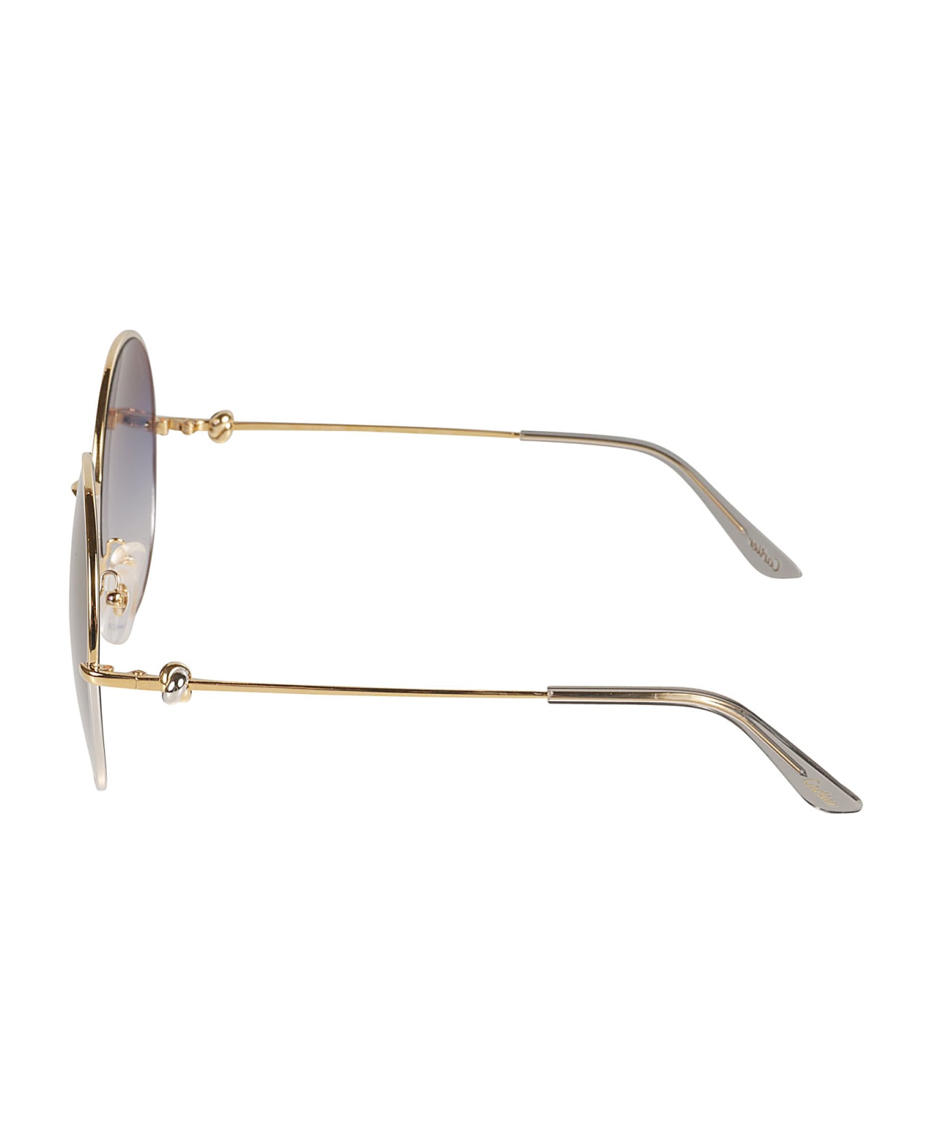 Cartier Eyewear Round Classic Sunglasses - Gold
