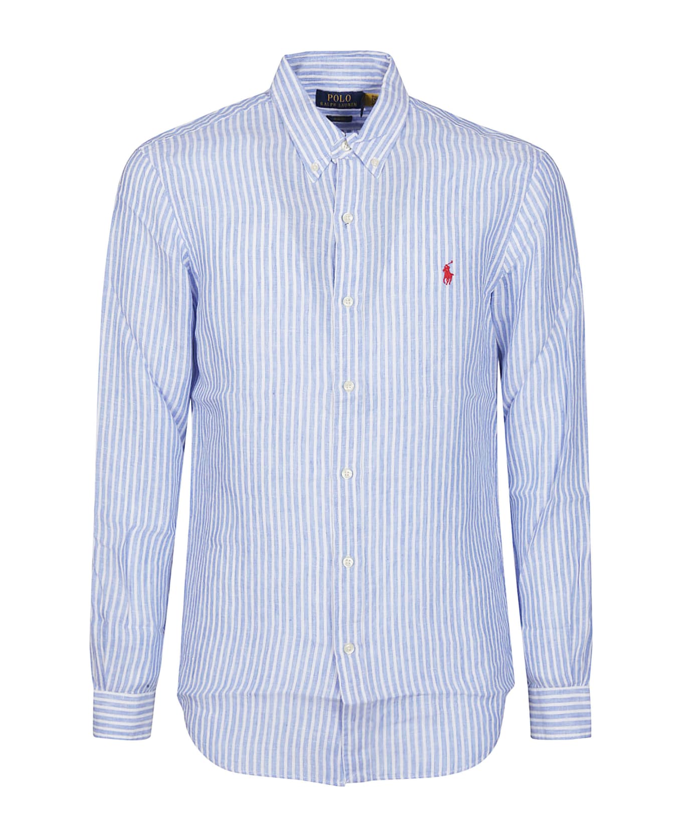 Polo Ralph Lauren Long Sleeve Sport Shirt - Blue/white