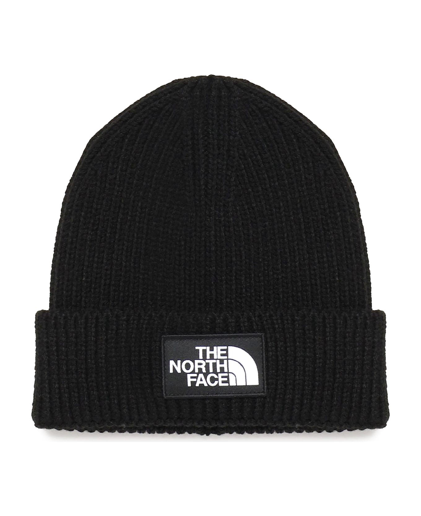 The North Face Beanie Logo Wool - TNF BLACK