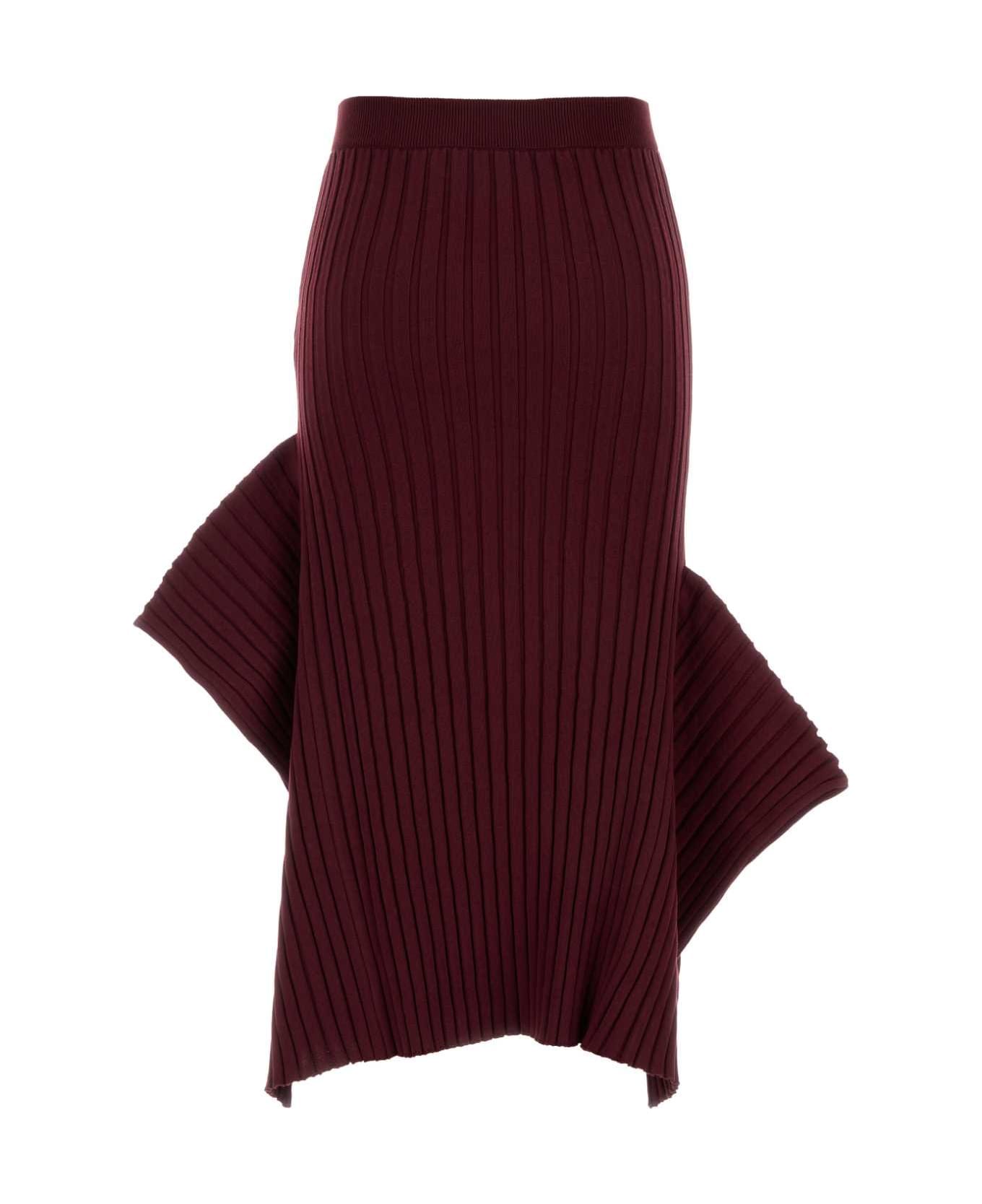 Stella McCartney Burgundy Cotton Skirt - BORDEAUX