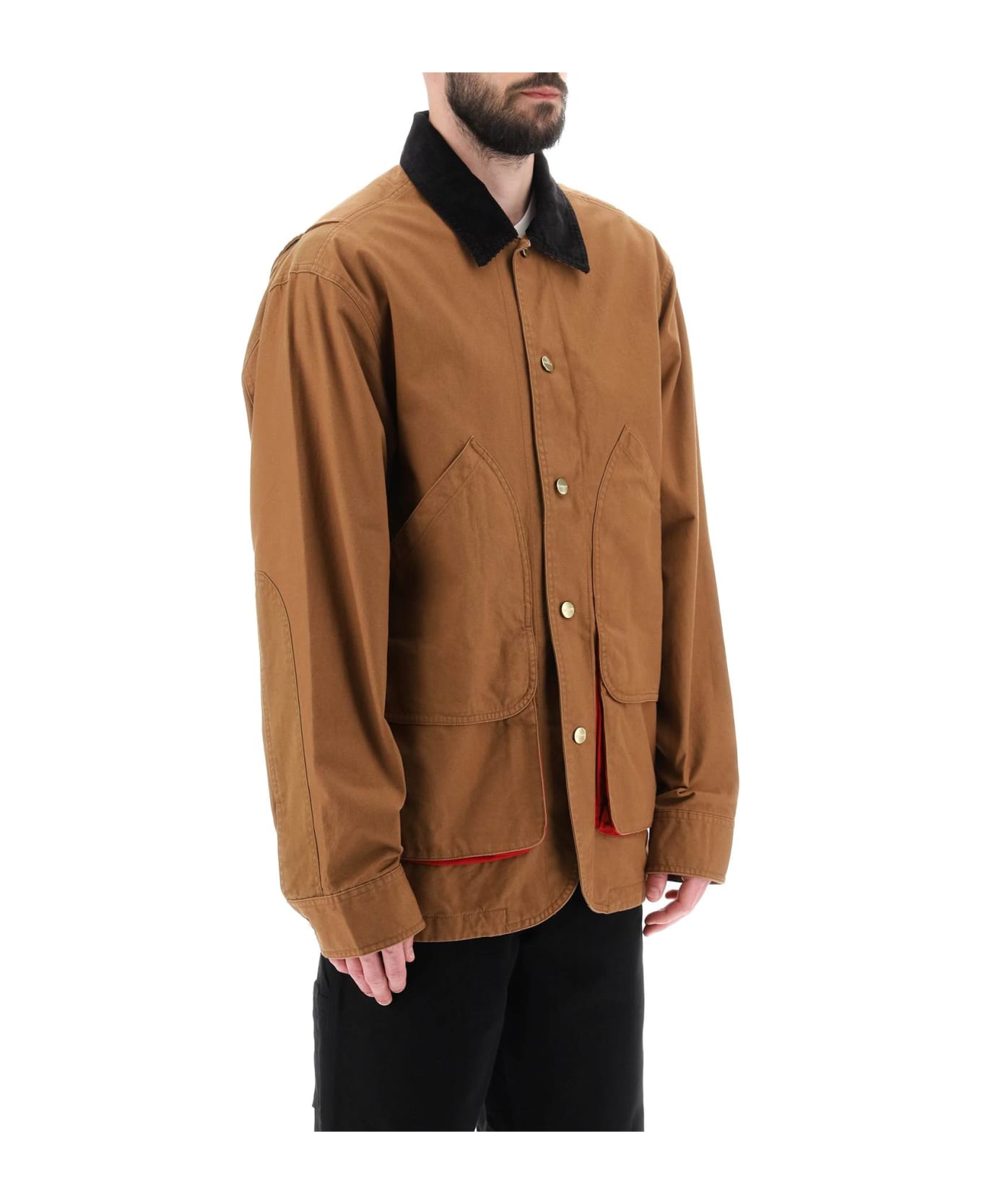 Carhartt 'heston' Cotton Shirt Jacket - HAMILTON BROWN CHERRY (Brown)
