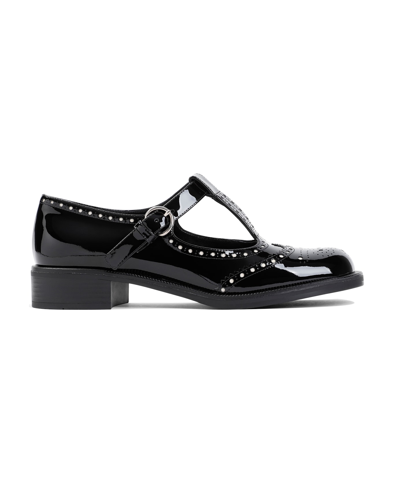 Miu Miu Leather Mary Jane - Black