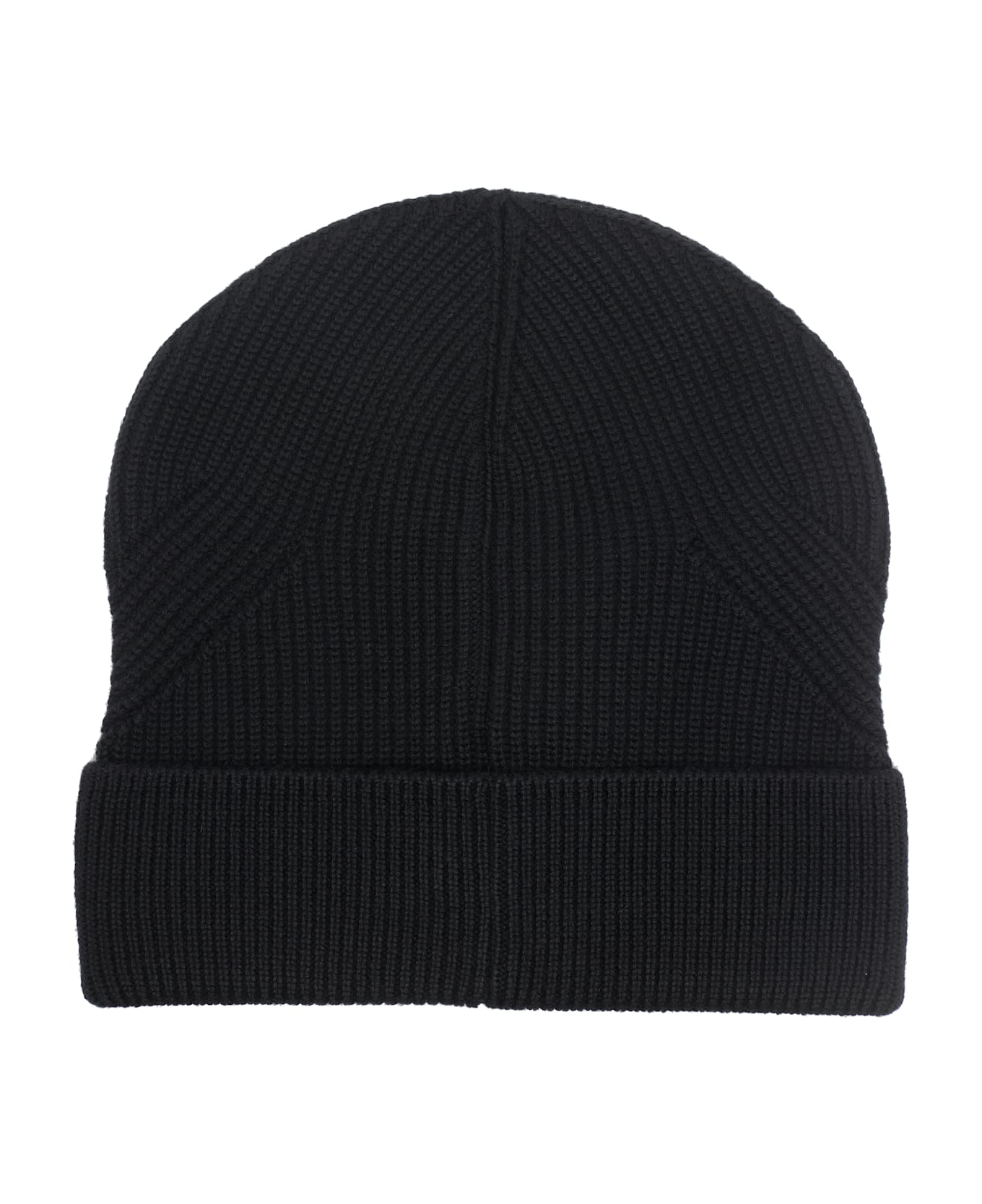 Moncler Logo Beanie - Black