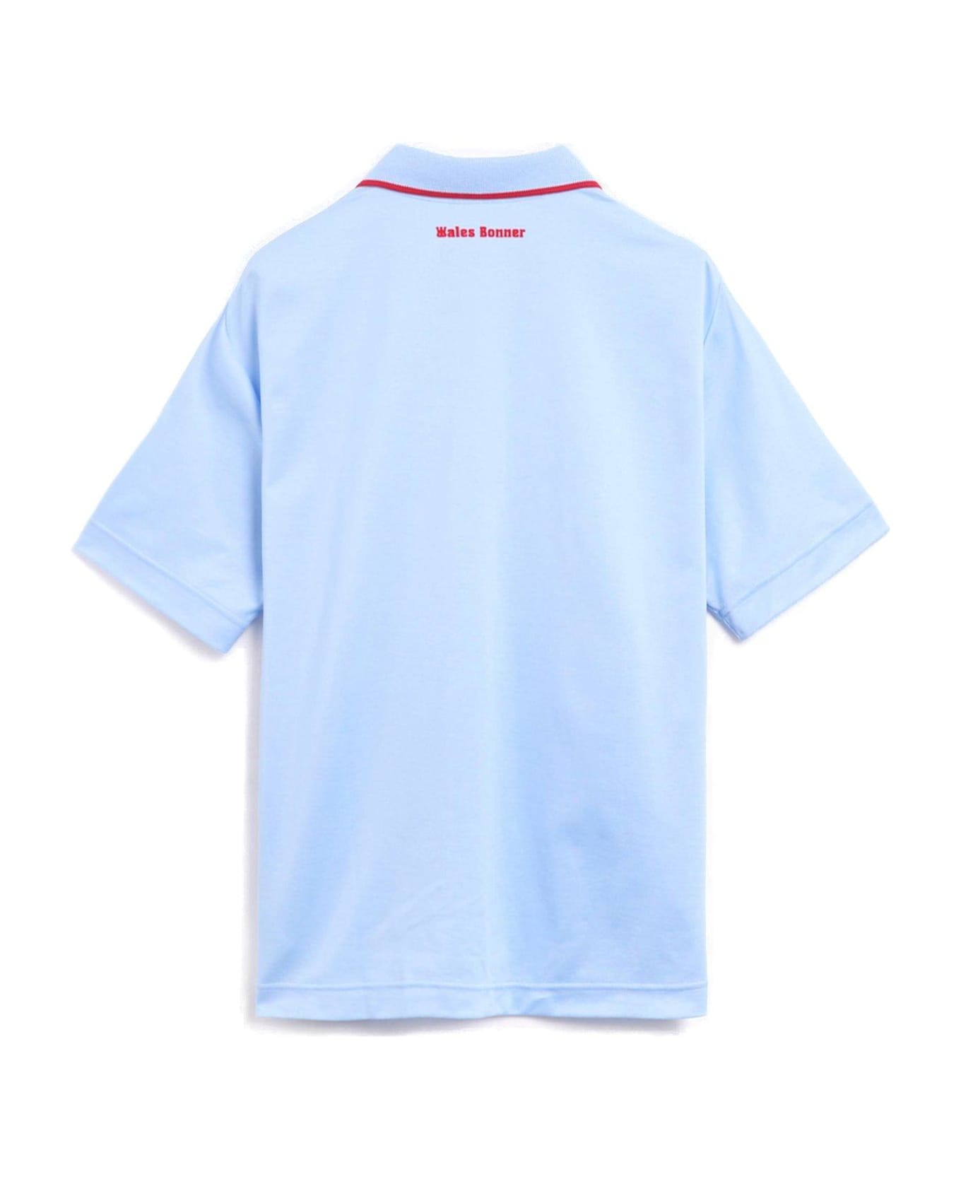 Adidas Originals by Wales Bonner X Wales Bonner Short Sleeved Polo Shirt - cyan
