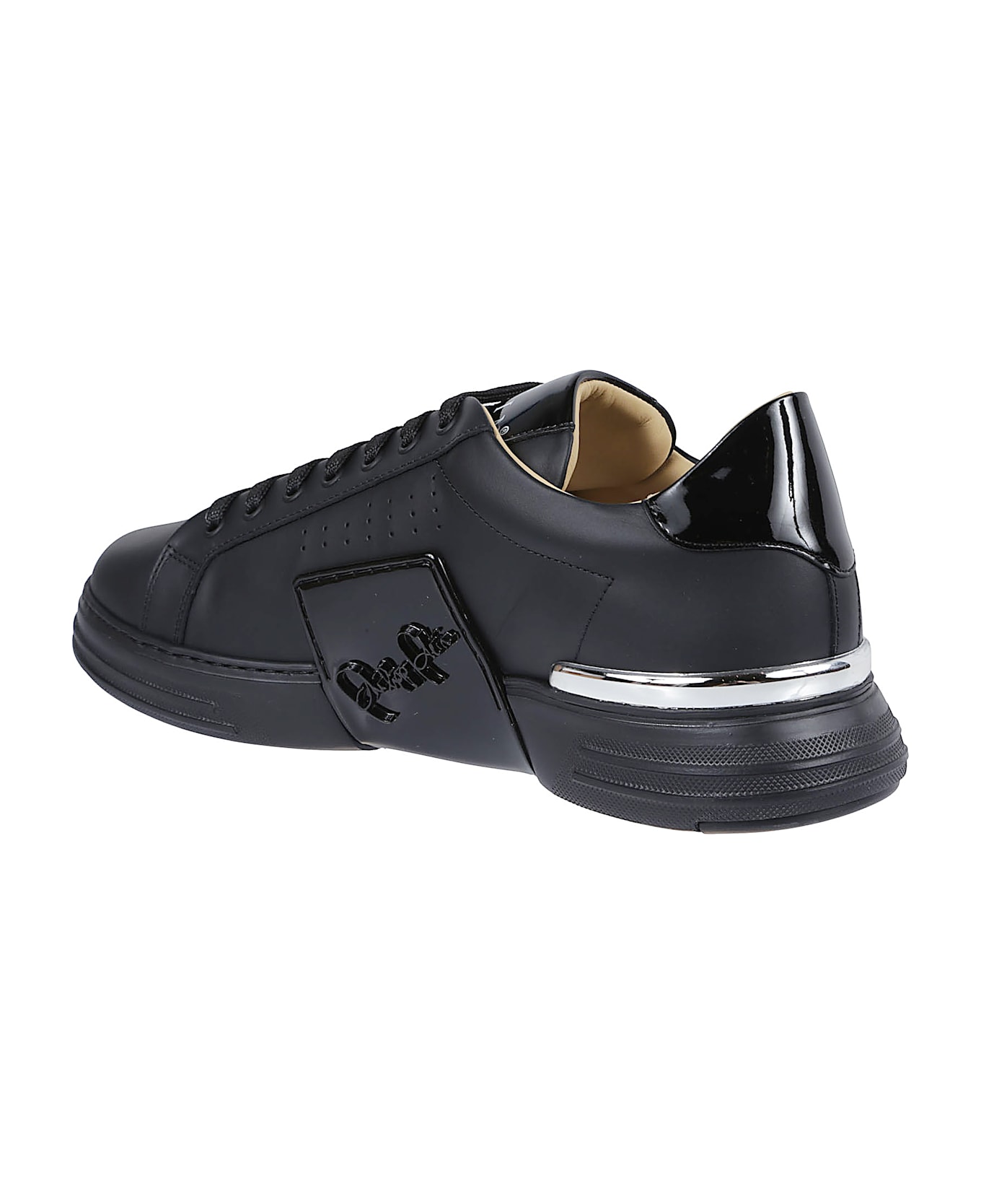 Philipp Plein Phantom Kicks Low Top Sneakers - Black/black スニーカー
