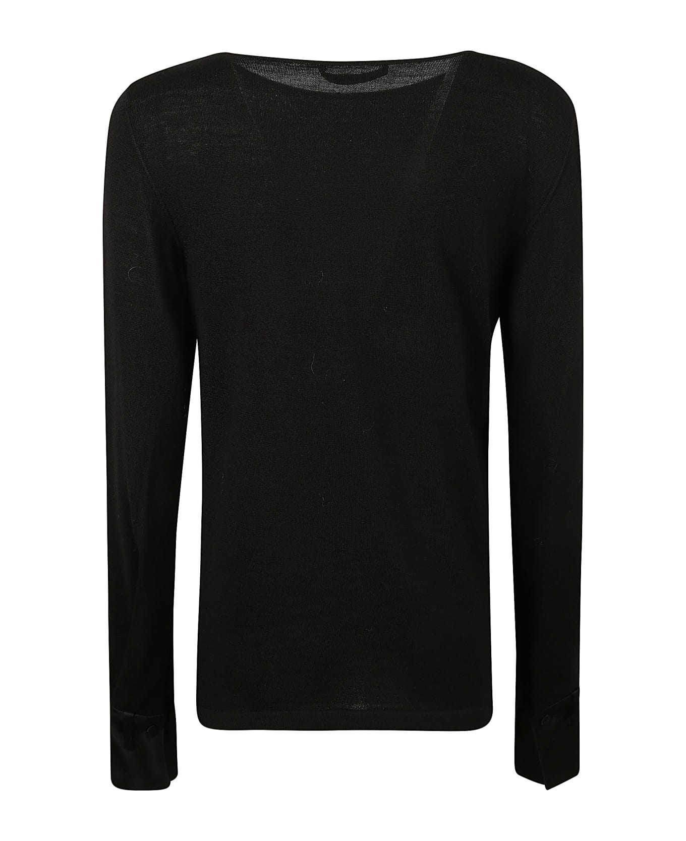 Alberta Ferretti Boat Neck Jumper - Black