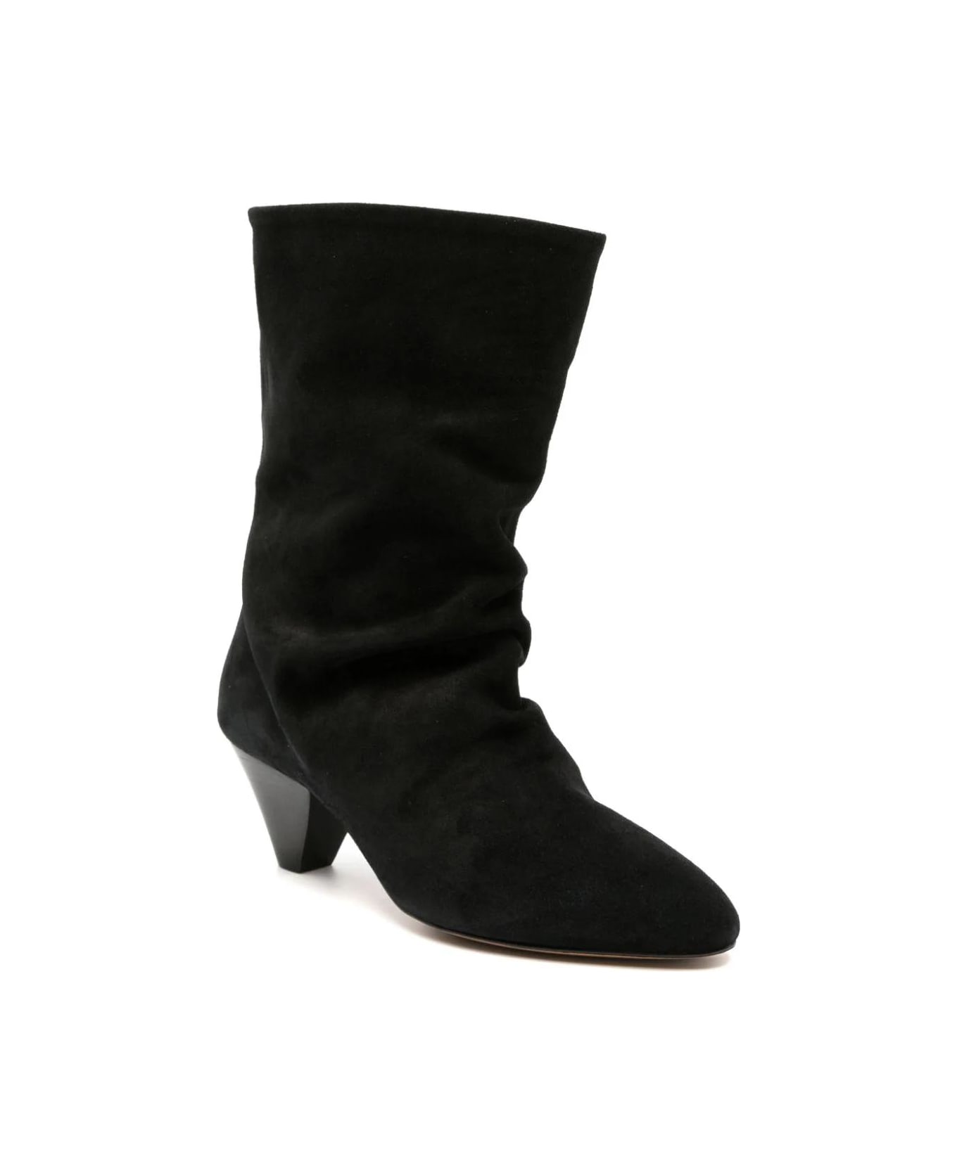 Isabel Marant Reachi 50mm Suede Ankle Boots - Black