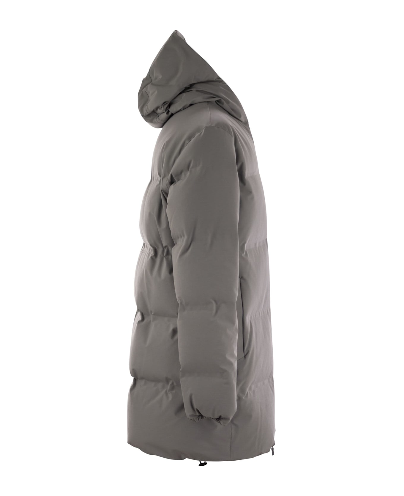Herno Long Laminar Down Jacket - Grey