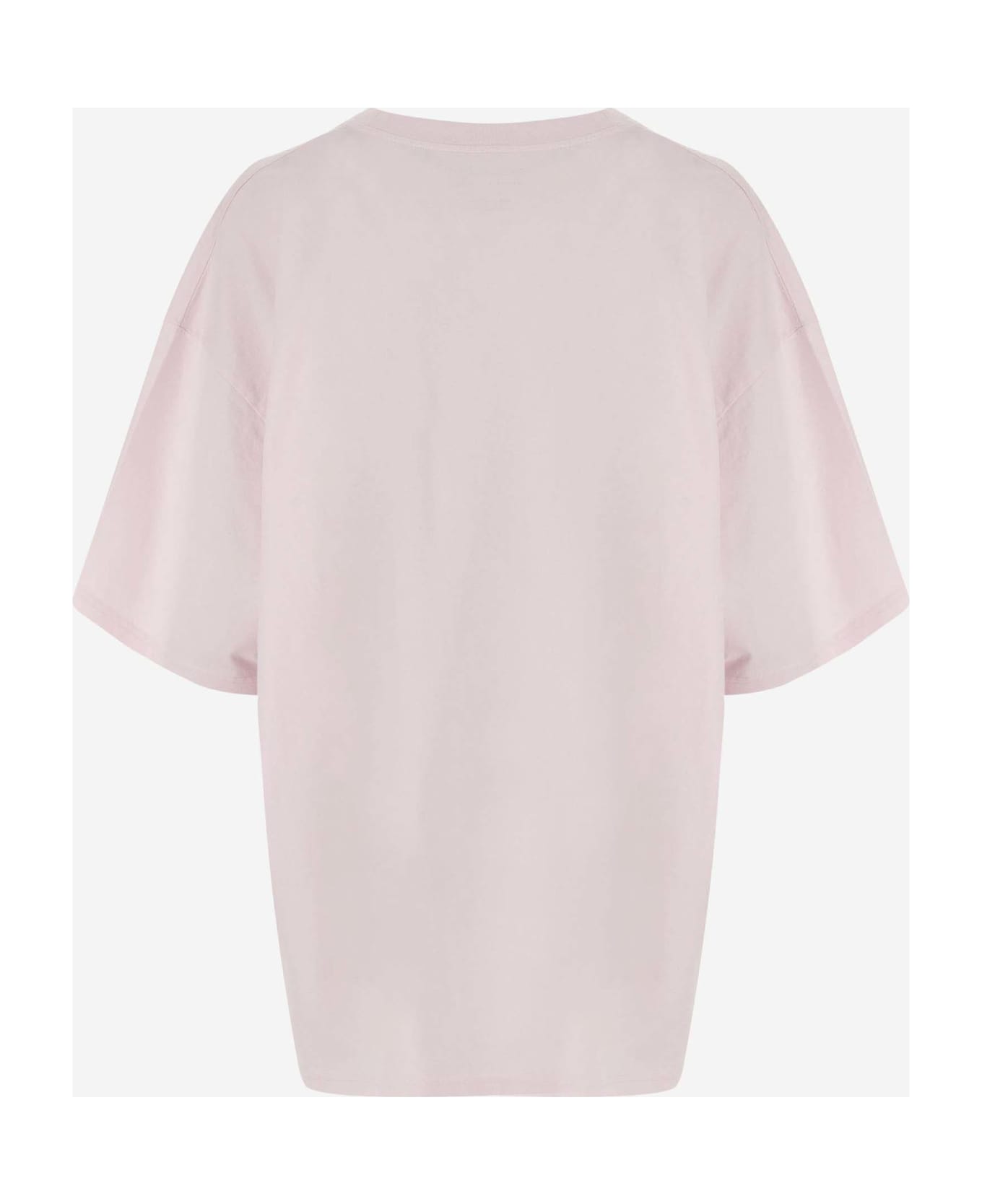 Martine Rose Cotton T-shirt With Logo - Pink