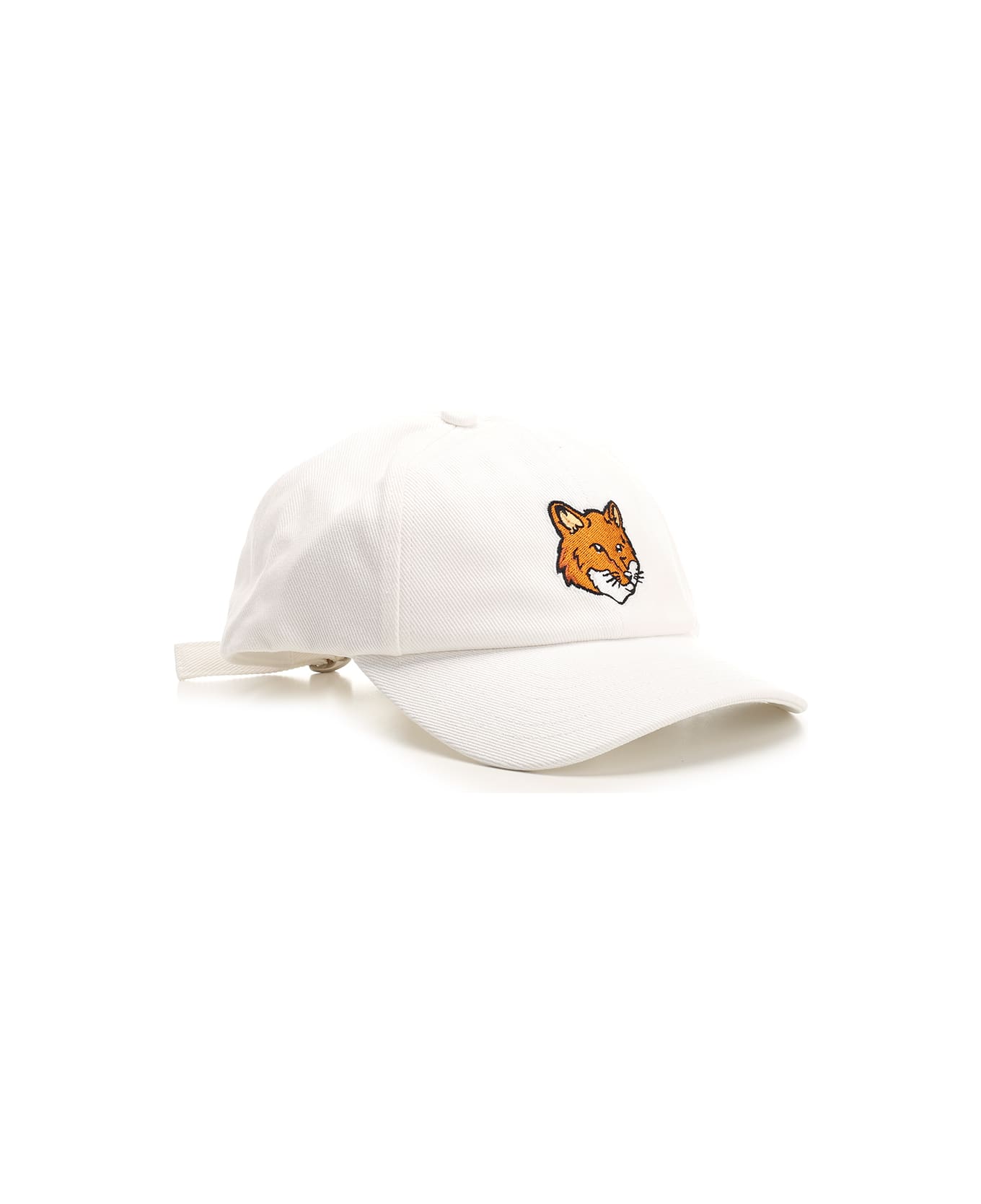 Maison Kitsuné Fox Baseball Cap - White 帽子