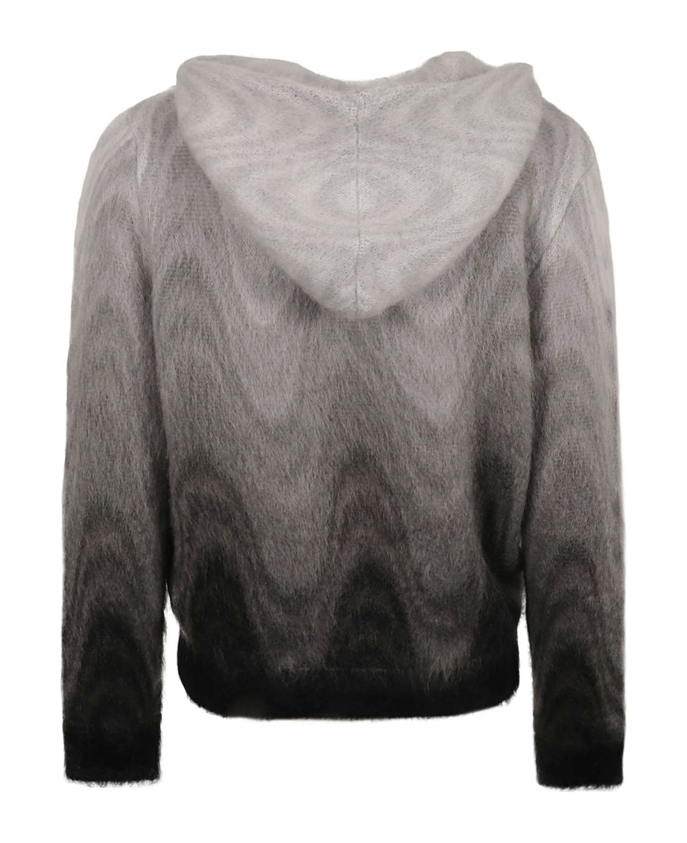 Etro Fur Coated Zipped Sweater - Grey