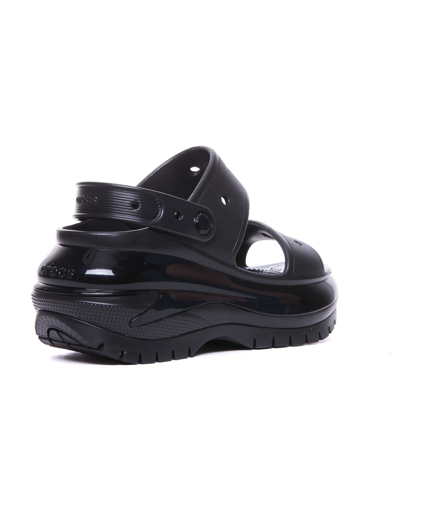 Crocs Classic Mega Crush Sandals - Black