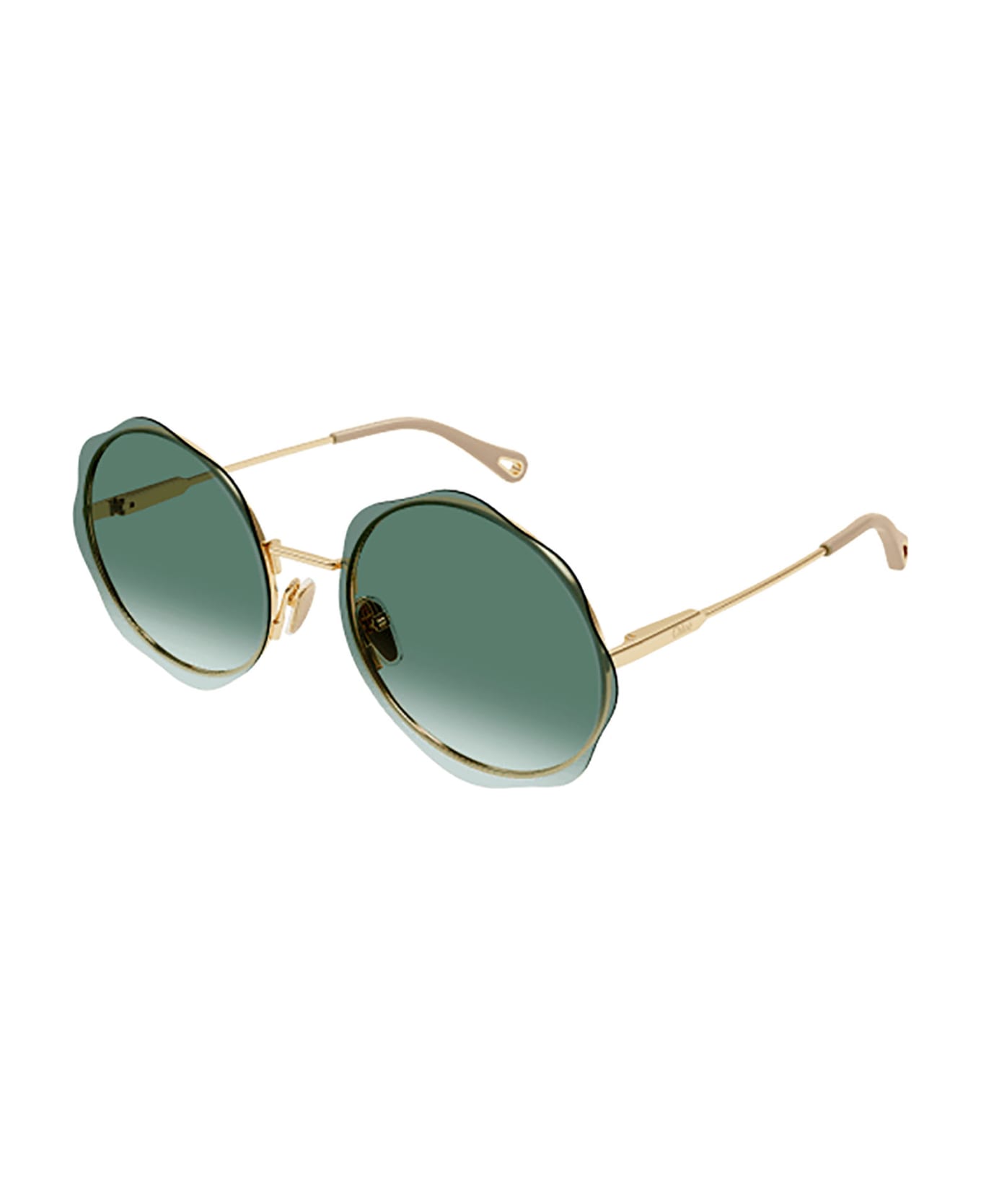 Chloé Eyewear CH0202S Sunglasses - Gold Gold Green サングラス