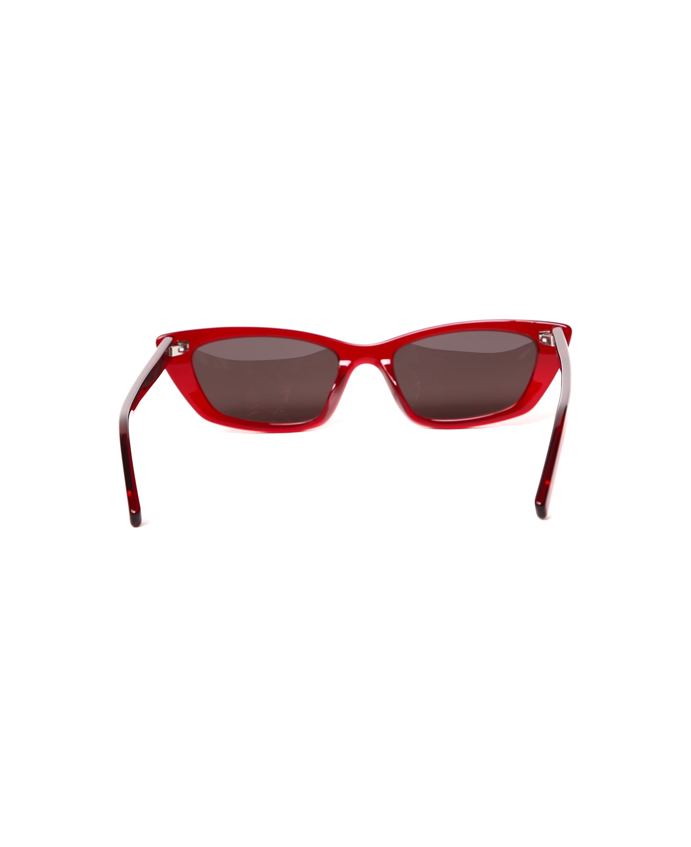 Saint Laurent Eyewear Red Acetate Cat-eye Sunglasses - Red